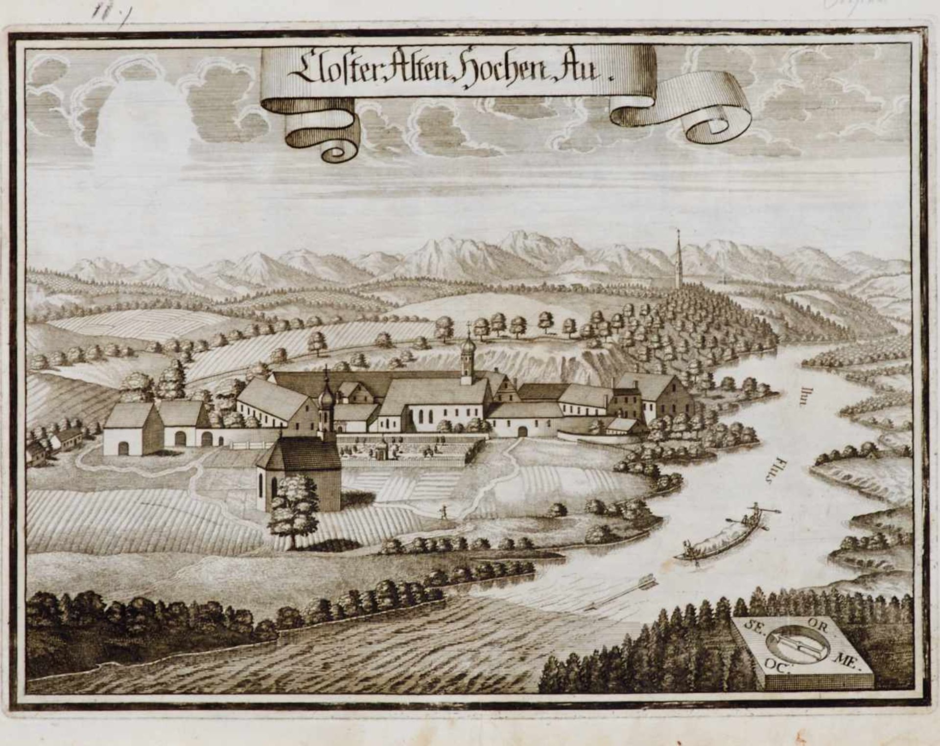 Bayern - Österreich- Konvolut - 14 Kupferstiche aus M. Wenings"Historico-topographica descriptio