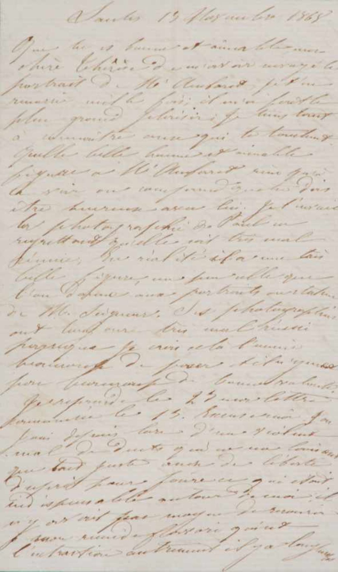 Aubaret- Teilnachlass des französischen Diplomaten Gabriel Aubaret(1825-1894). Zus. ca. 100 Briefe - Bild 5 aus 7