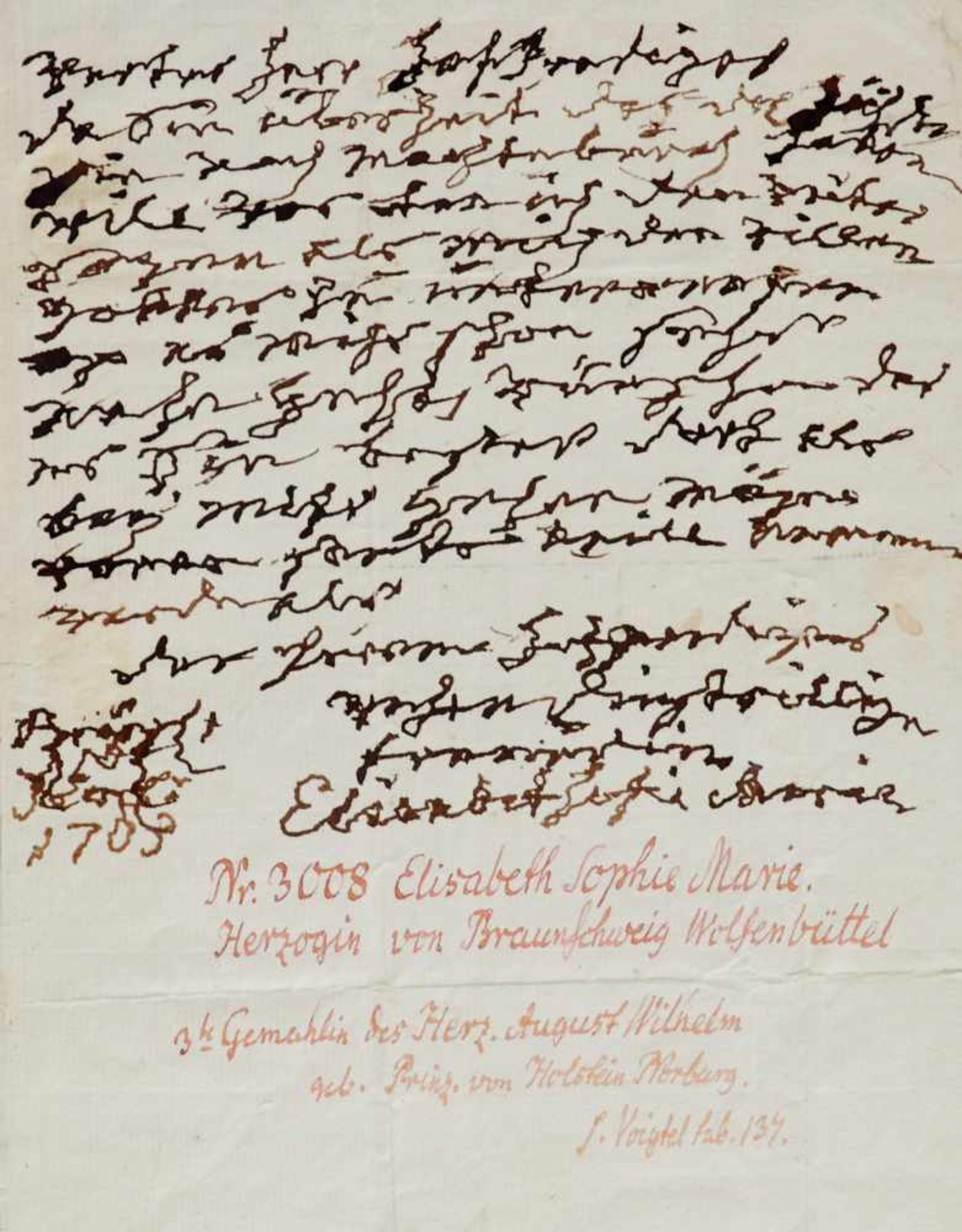 Adel- Sammlung - Ca. 30 Briefe in deutscher undfranzösischer Sprache mit zus. ca. 40 S. sowie etw. - Bild 2 aus 5