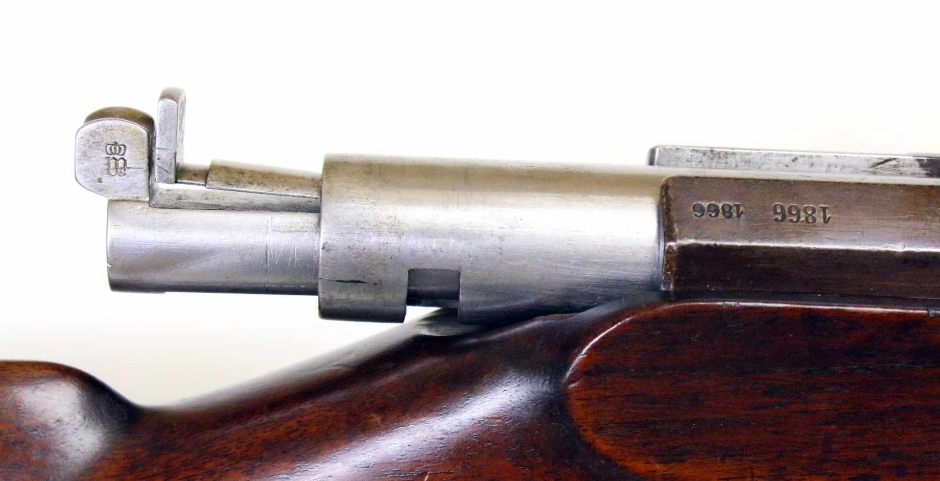 Preussen - Zündnadelbüchse M1865 Nr. 3183, Waffe ist nummerngleich. Vielfach gezogener Oktagonlauf - Bild 22 aus 22