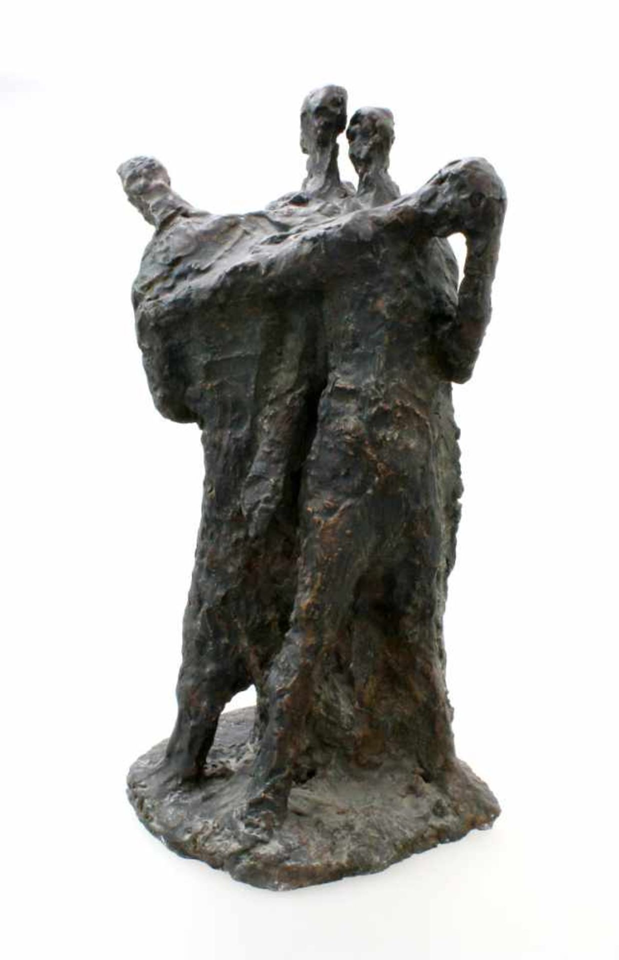 Expressionistische Skulptur - "4 Männer" - Markus Delago (*1964) Schwere, große Figurengruppe im - Image 3 of 6