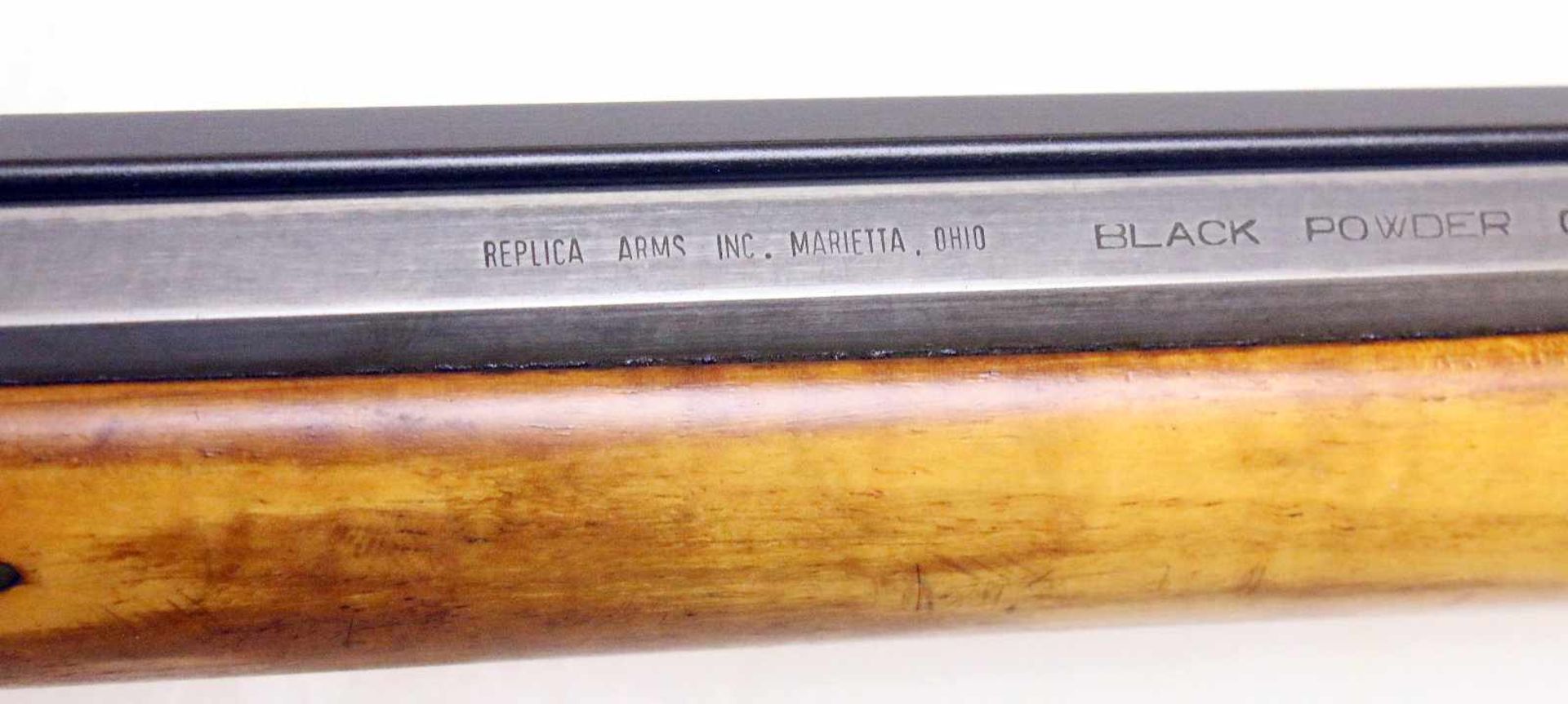 Perkussionsbüchse Replika Arms Inc. Marietta Ohio / Made in Italy Blanker zur Mündung matter - Bild 11 aus 11