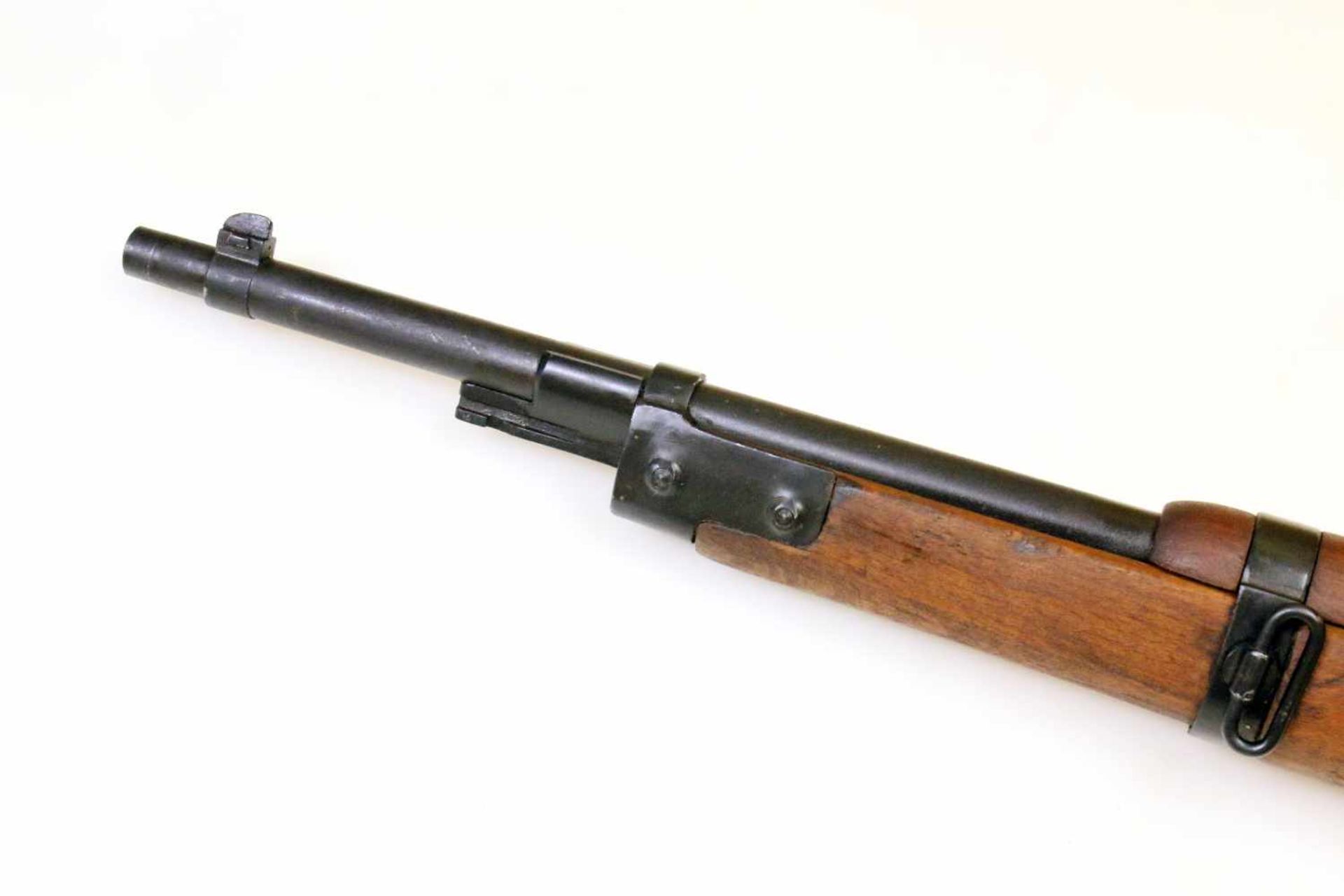 Karabiner Carcano M1938 Cal. 7,35mm carc., Lauf blank, Nr. Y871. Waffe gefertigt 1939 in Terni. - Bild 9 aus 12