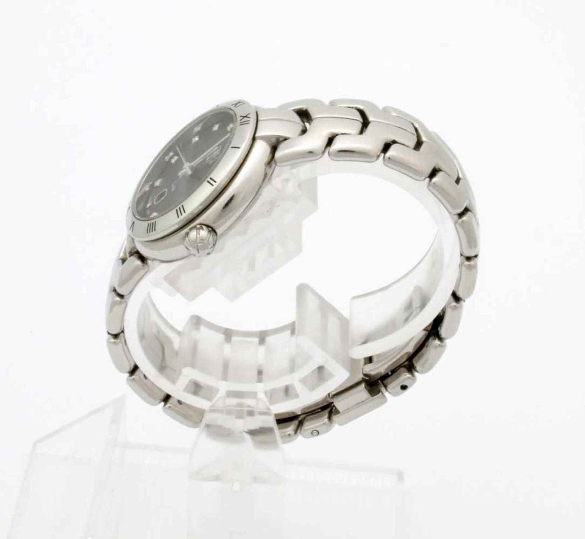 Armbanduhr TAG HEUER Link Ladies mit Brillanten Quarzwerk, Edelstahlgehäuse, Ø 29 mm, schwarzes - Image 6 of 7