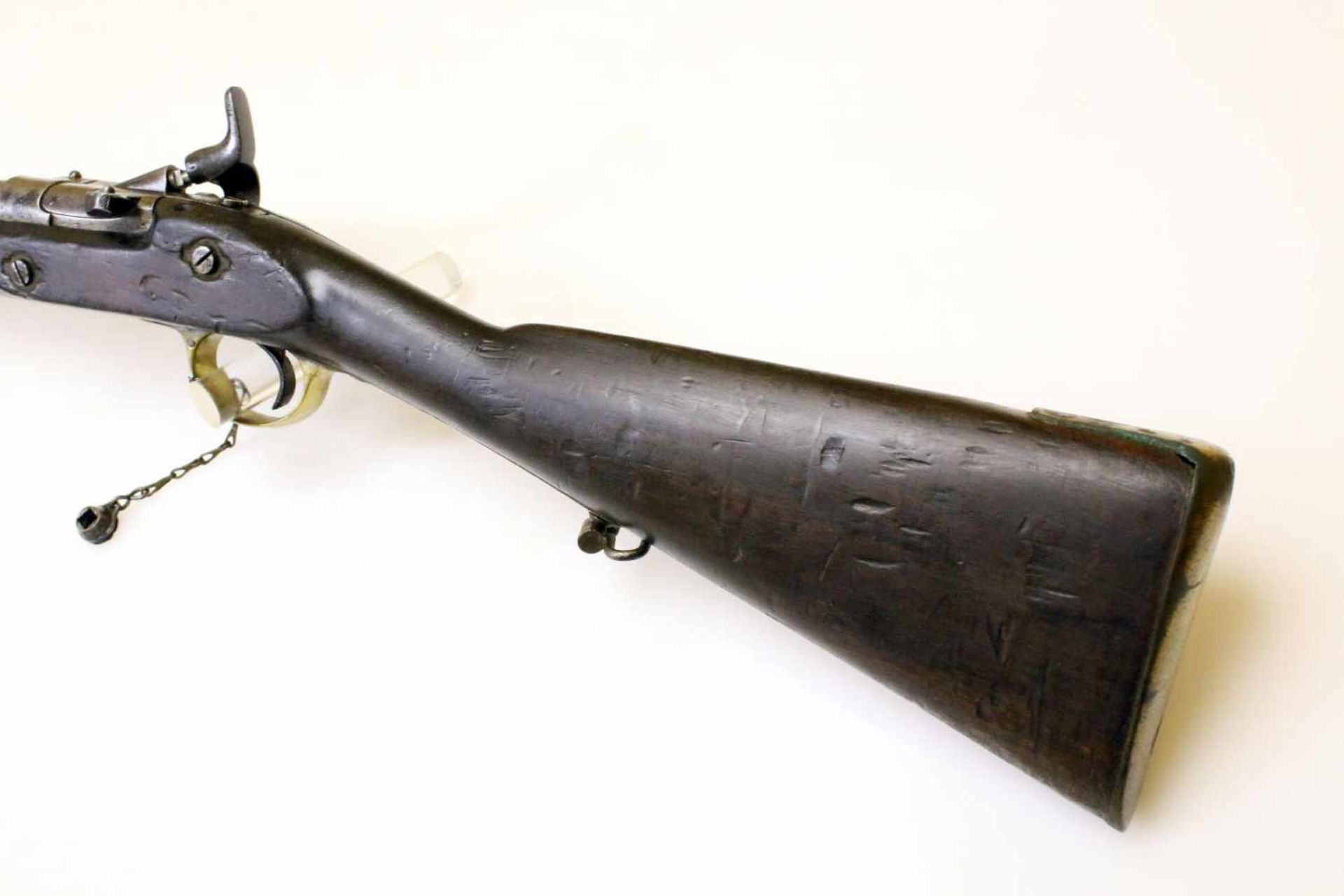 Infanteriegewehr System Snider Enfield Glatter Lauf im Cal. 15mm, Laufseele rauh, verschmutzt, - Bild 10 aus 13