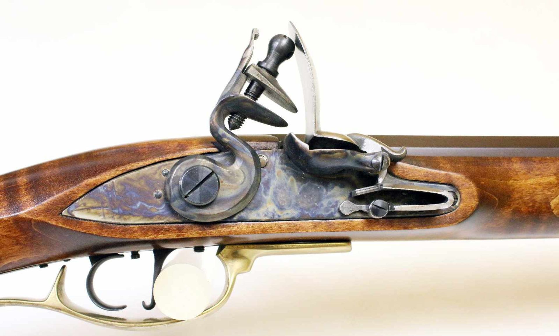 Steinschlossgewehr - Typ " Squirrel Rifle" von Pedersoli Bräunierter, gezogener Oktagonlauf im - Bild 3 aus 11