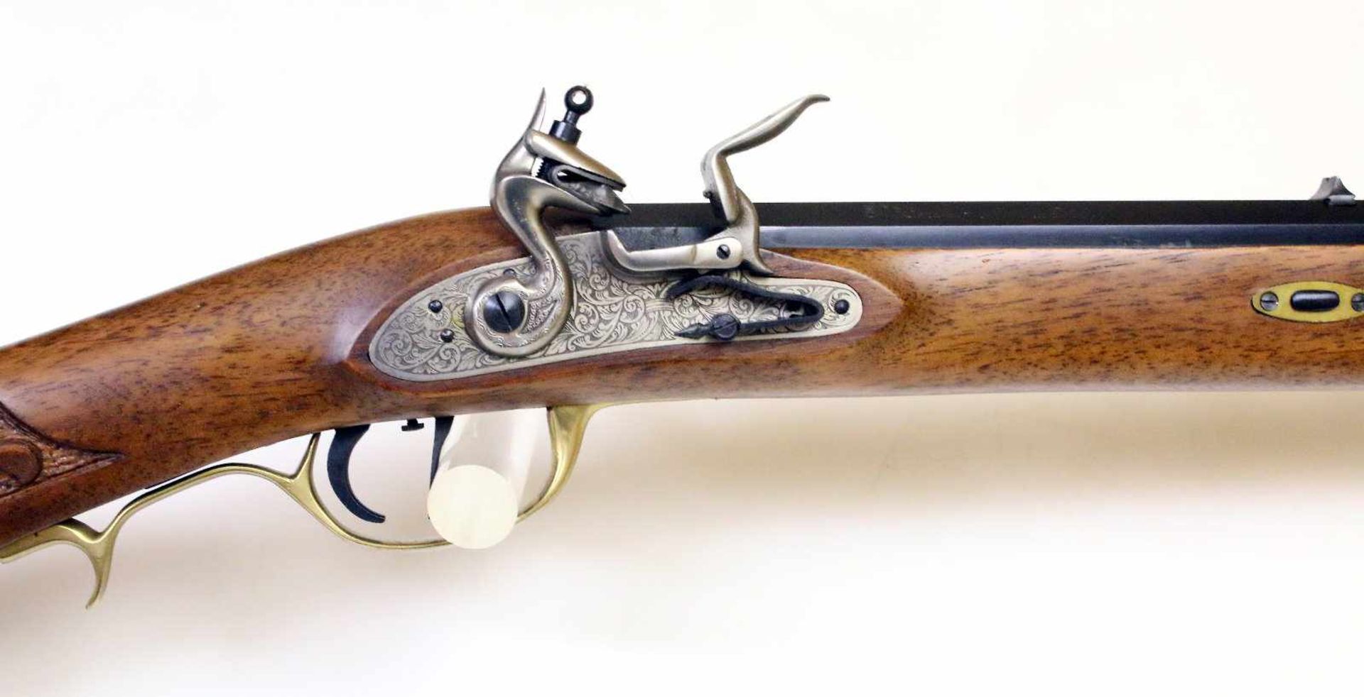 Steinschlossbüchse - Typ "Squirrel Rifle" von Bondini Vielfach gezogener Oktagonlauf im Cal. .45. - Bild 2 aus 12