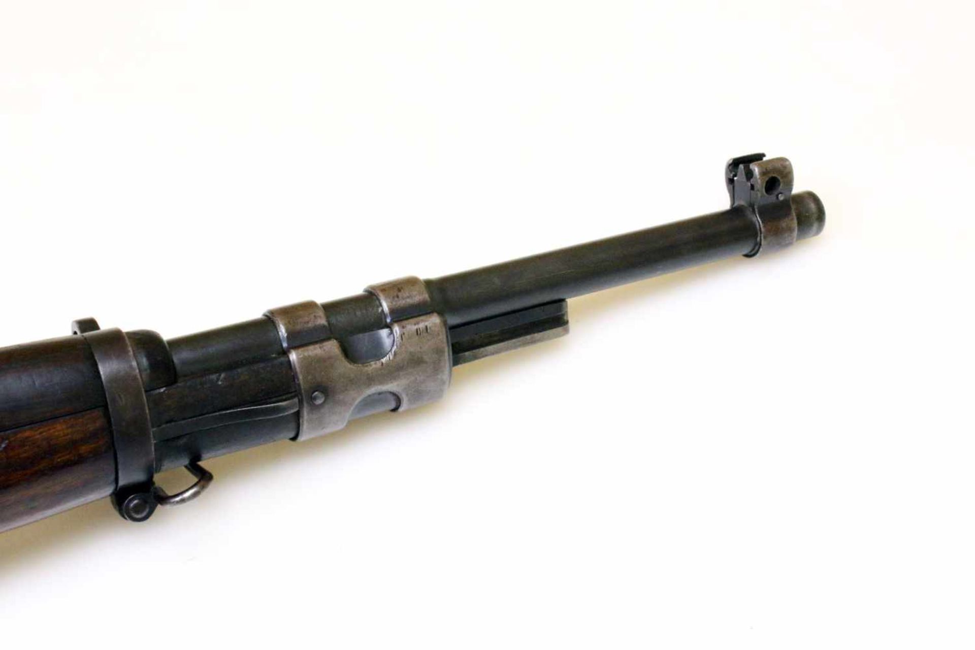 Kurzgewehr FN Mod. 1935 Cal. 7,65 x 53mm, Lauf rauh, Nr. 3301, Schloss nummerngleich. Auf der - Bild 5 aus 11