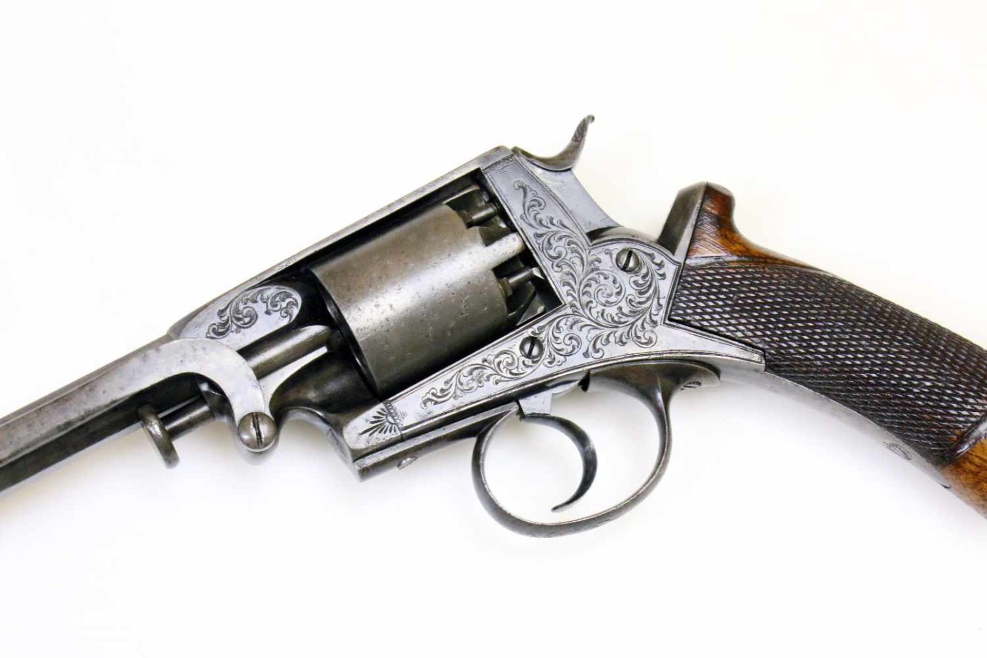 Perkussionsrevolver - Dean Adams & Dean Mod. BeaumontAdams um 1855 Cal. 11,2mm Perk. (wohl . - Bild 6 aus 9