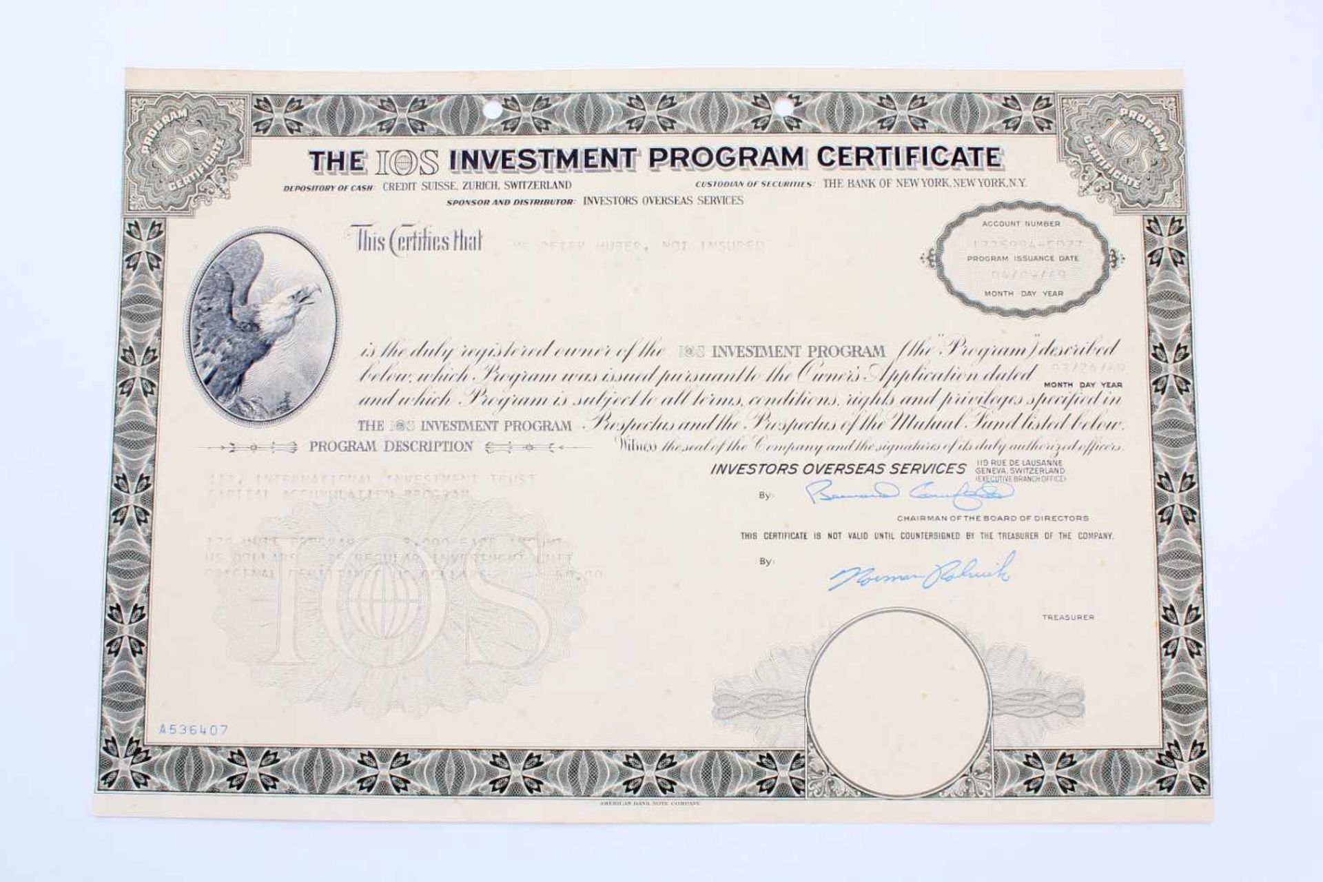 Historische Aktien - IOS und USA 1947-1970 1.) 100 $ Lockwood & Beck, 1947; 2.) 100 $ Peter P. Mc - Bild 5 aus 5