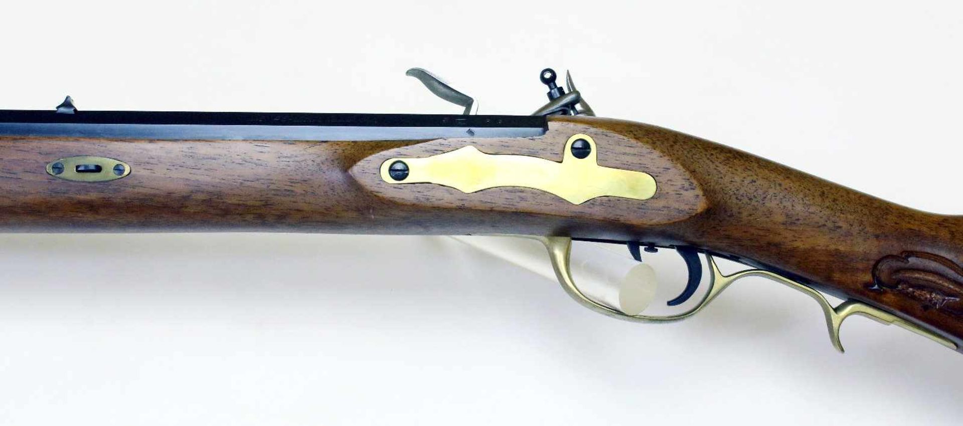 Steinschlossbüchse - Typ "Squirrel Rifle" von Bondini Vielfach gezogener Oktagonlauf im Cal. .45. - Bild 9 aus 12