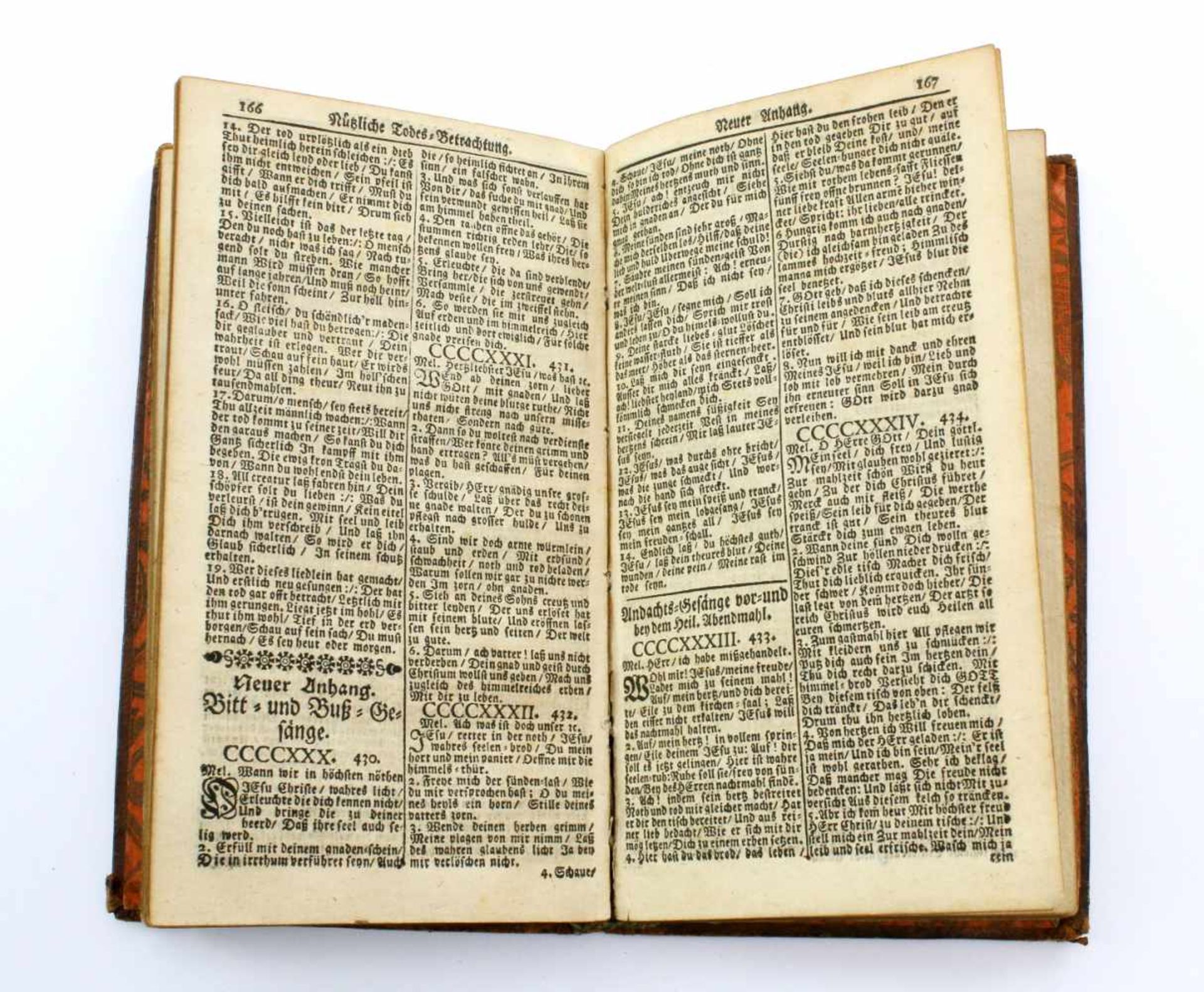 Marburger Gesangbuch 1746 "Vollständiges Marburger Gesangbuch zur Übung der Gottseligkeit in 615 - Bild 5 aus 5