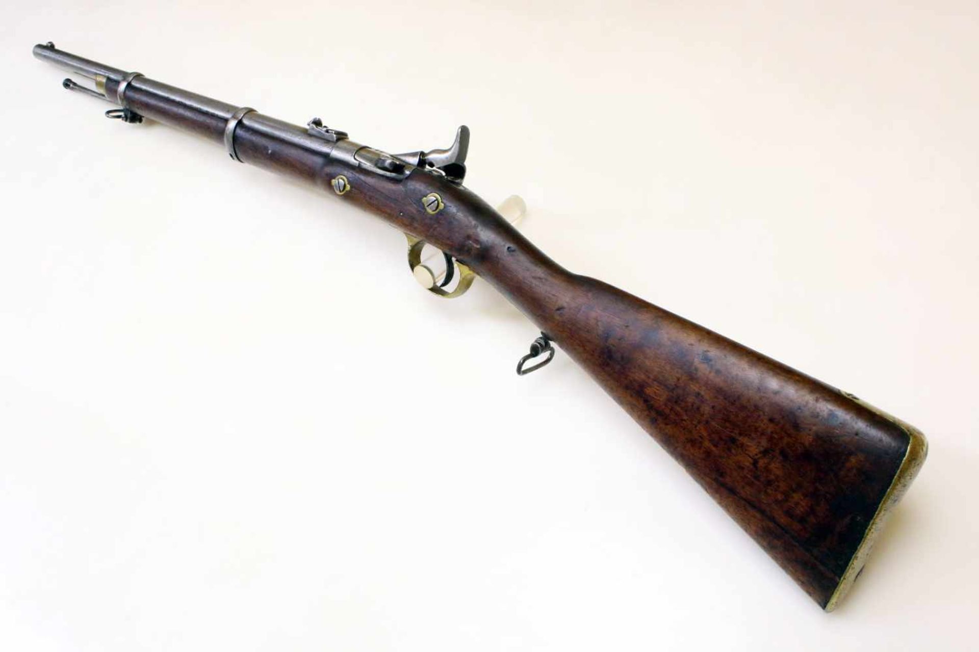 Karabiner System Snider Enfield 1864 Gezogener Lauf im Cal. .577, linksseitig Abnahmen am - Bild 6 aus 13