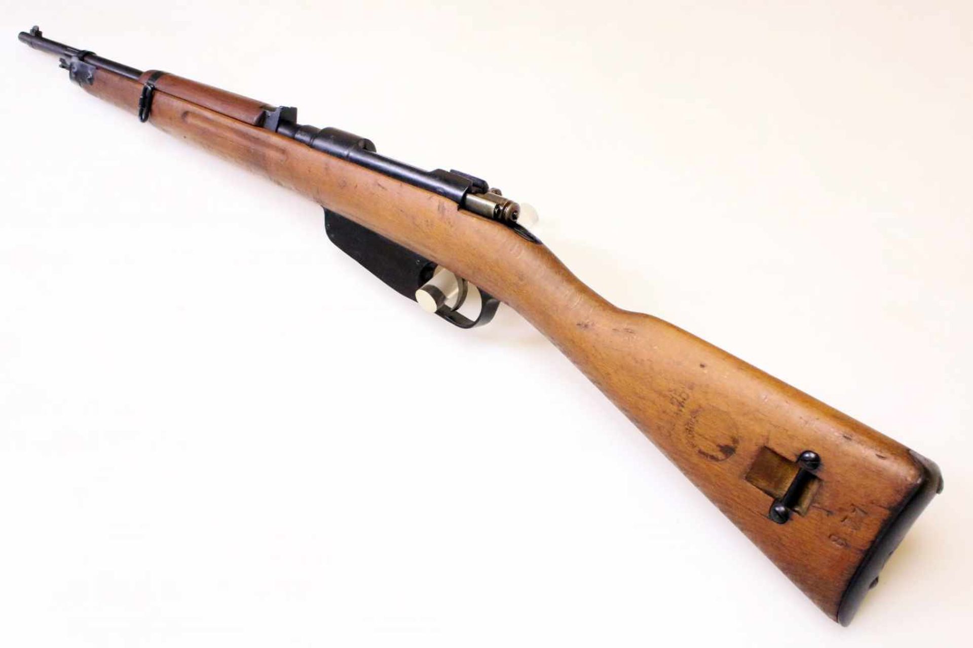 Karabiner Carcano M1938 Cal. 7,35mm carc., Lauf blank, Nr. Y871. Waffe gefertigt 1939 in Terni. - Bild 6 aus 12