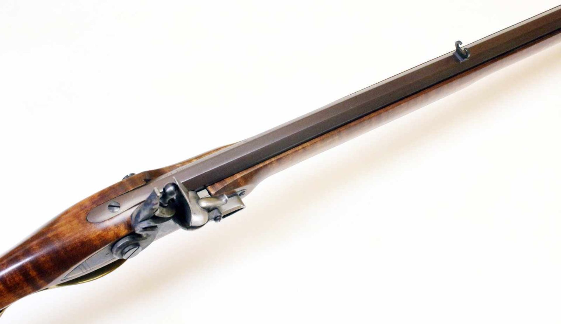 Steinschlossgewehr - Typ " Squirrel Rifle" von Pedersoli Bräunierter, gezogener Oktagonlauf im - Bild 5 aus 11