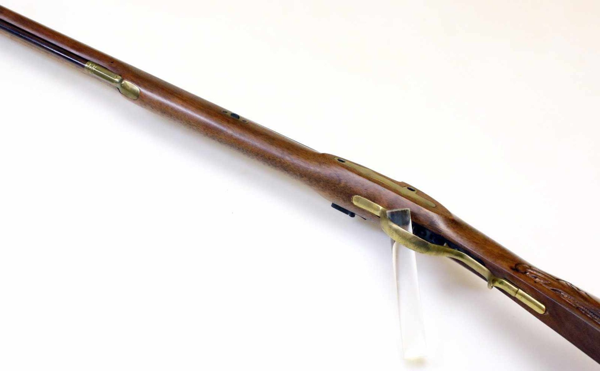 Steinschlossbüchse - Typ "Squirrel Rifle" von Bondini Vielfach gezogener Oktagonlauf im Cal. .45. - Bild 11 aus 12