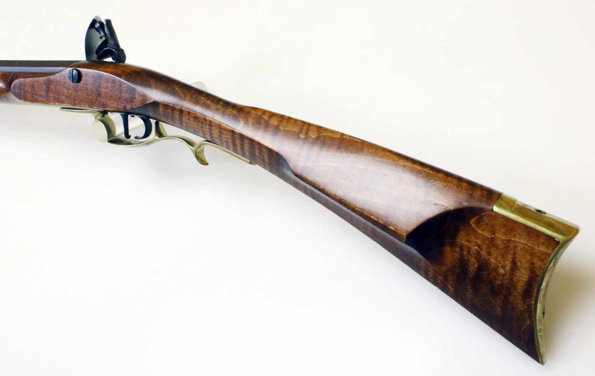 Steinschlossgewehr - Typ " Squirrel Rifle" von Pedersoli Bräunierter, gezogener Oktagonlauf im - Bild 8 aus 11