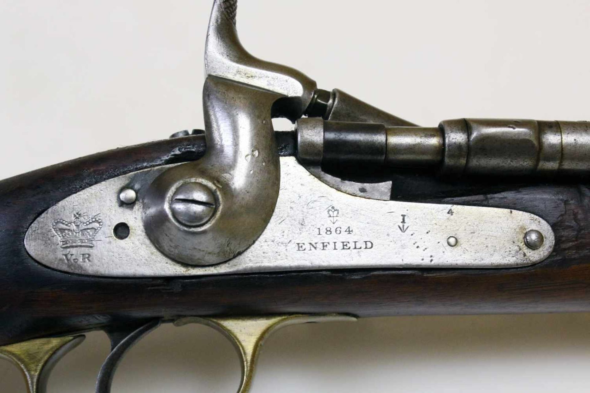 Karabiner System Snider Enfield 1864 Gezogener Lauf im Cal. .577, linksseitig Abnahmen am - Bild 4 aus 13