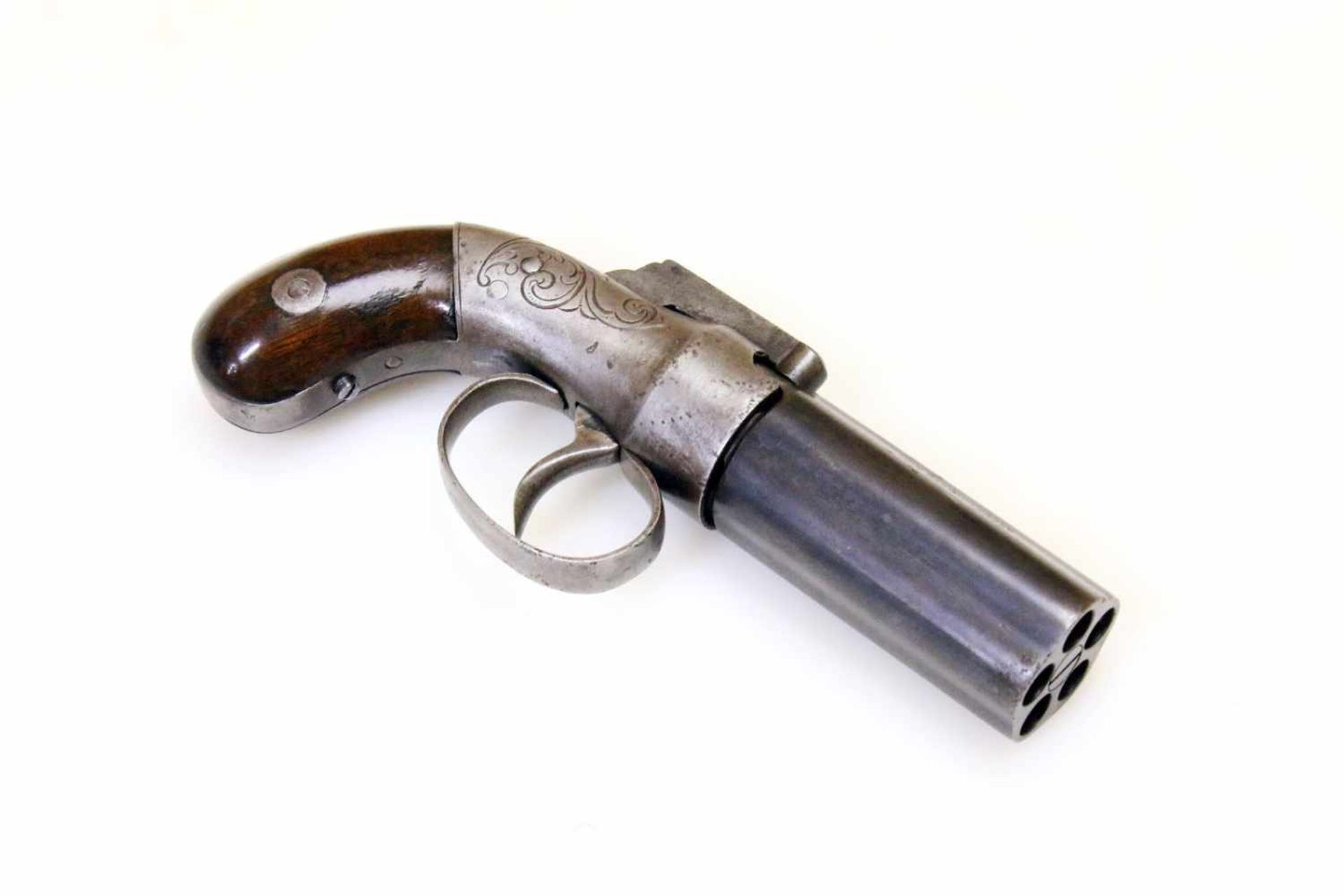 Bündelrevolver - Allen & Thurber, Mass. um 1855 Cal. 8mm Perk. (cal. .32), Zustand 2. - Bild 2 aus 7