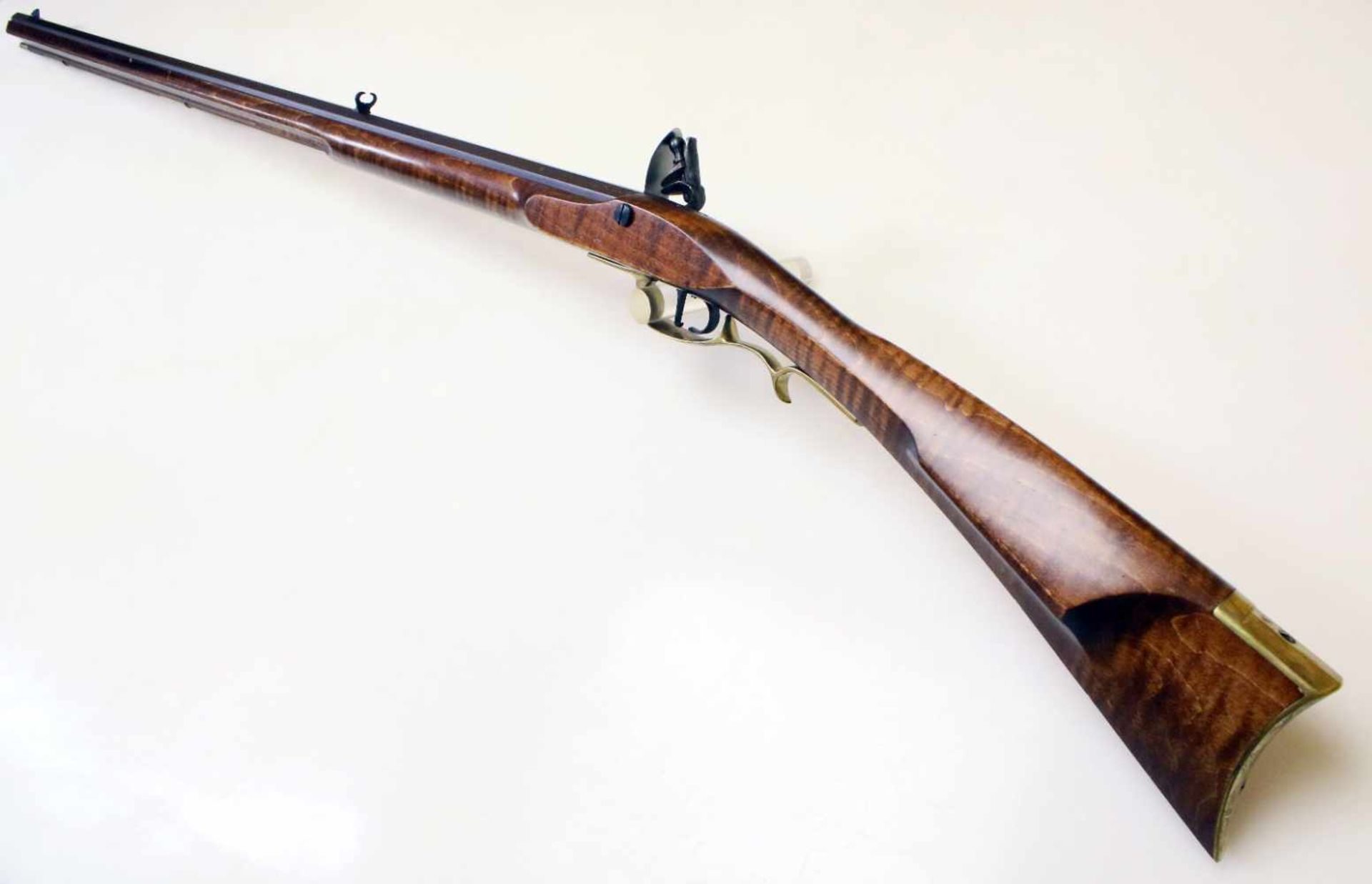 Steinschlossgewehr - Typ " Squirrel Rifle" von Pedersoli Bräunierter, gezogener Oktagonlauf im - Bild 6 aus 11