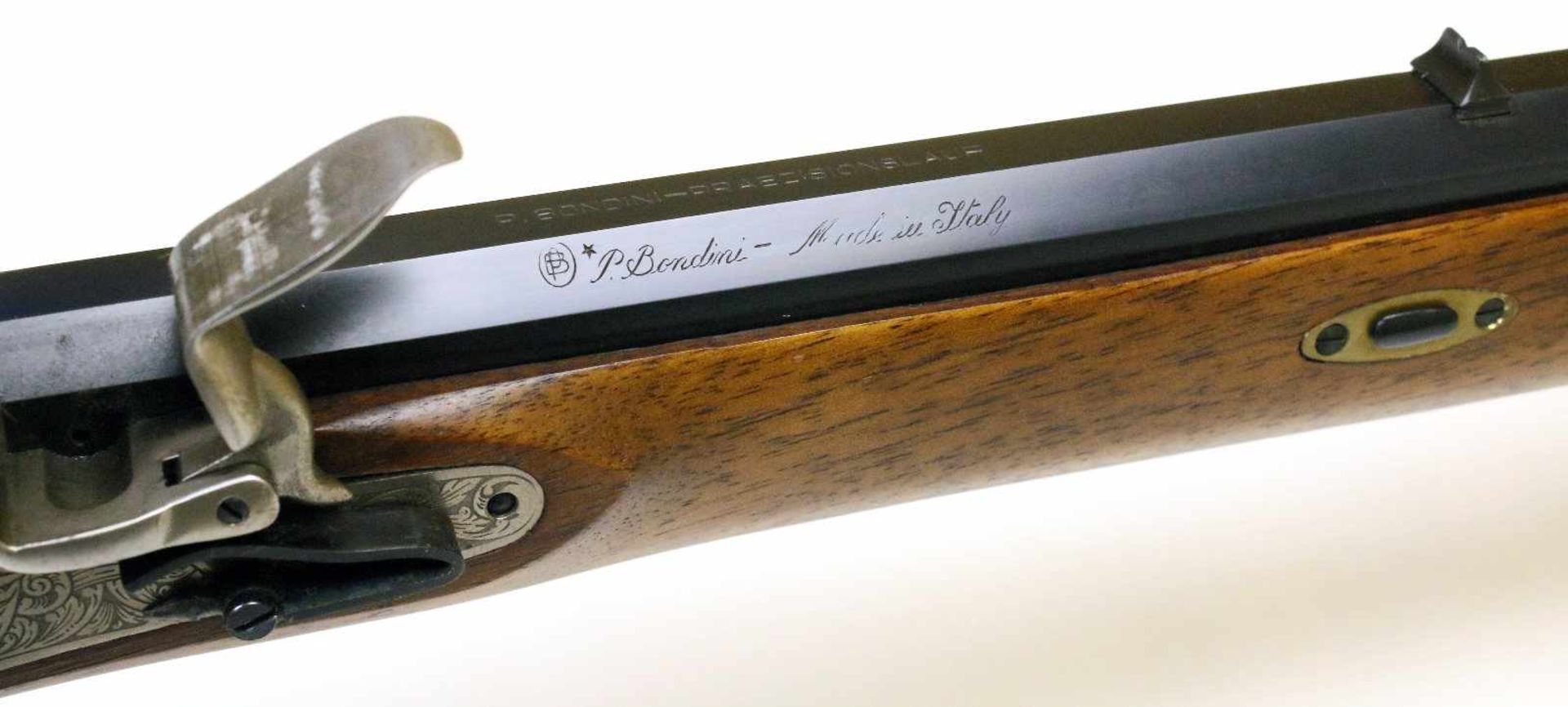 Steinschlossbüchse - Typ "Squirrel Rifle" von Bondini Vielfach gezogener Oktagonlauf im Cal. .45. - Bild 5 aus 12