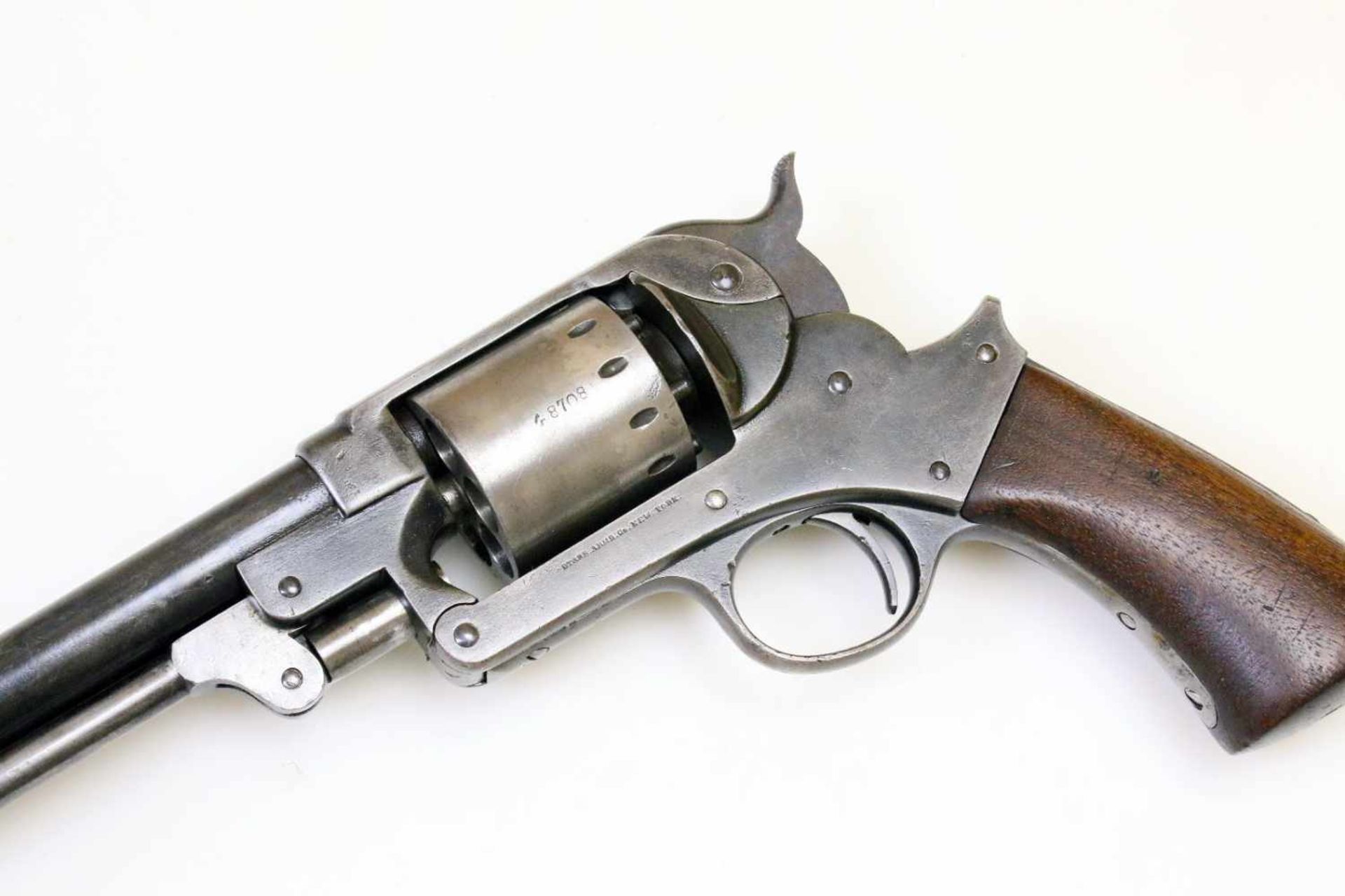 Perkussionsrevolver Starr Mod. 1863 Army Cal. .44 Perk., Zustand 1-2. Runder, 6-fach gezogener, 6,5" - Bild 6 aus 10