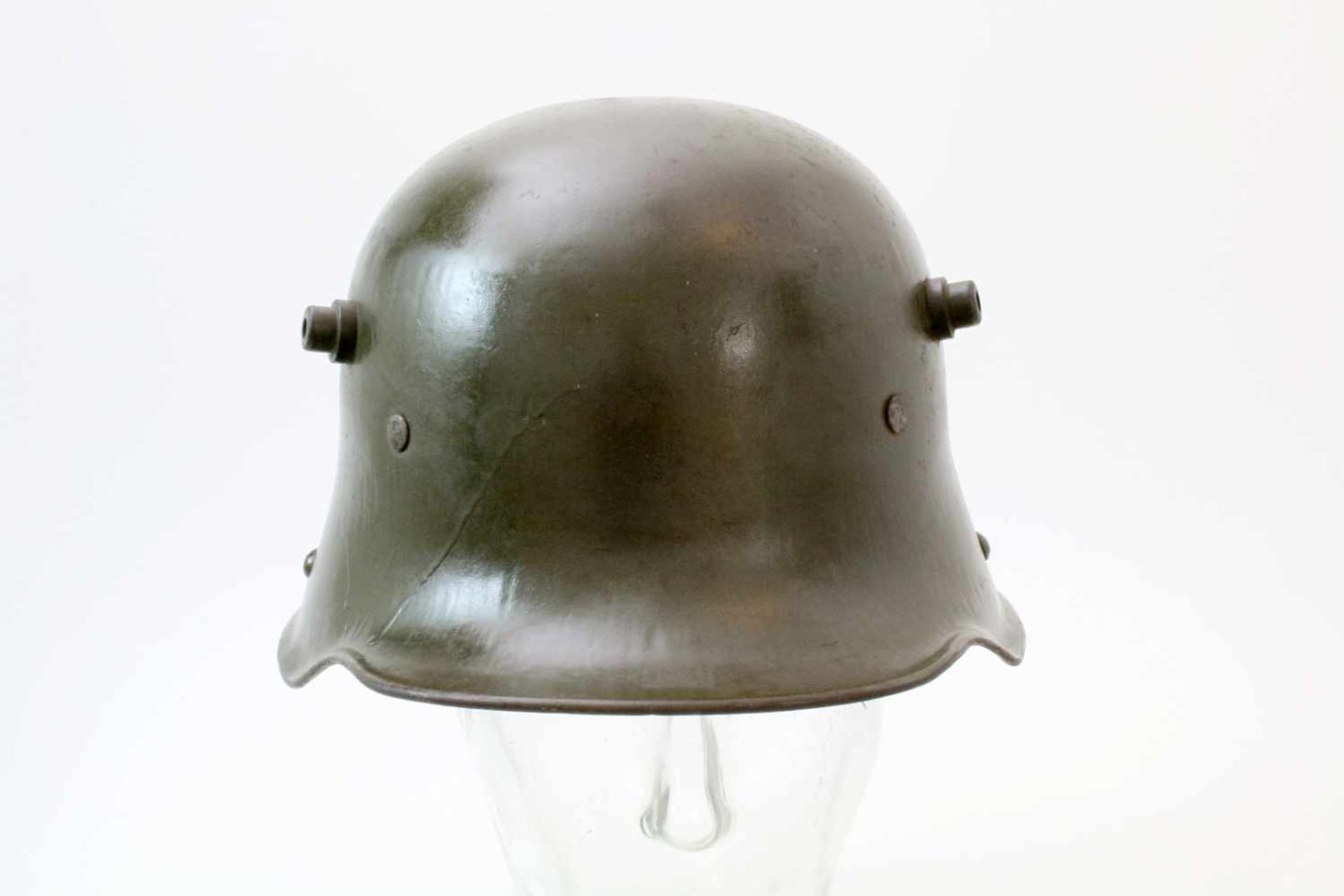 Deutsches Reich / 1. Weltkrieg - Stahlhelm M16 Neben linkem Knopf 91 gest. "B.F.62" (F.C. Bellinger, - Bild 4 aus 5