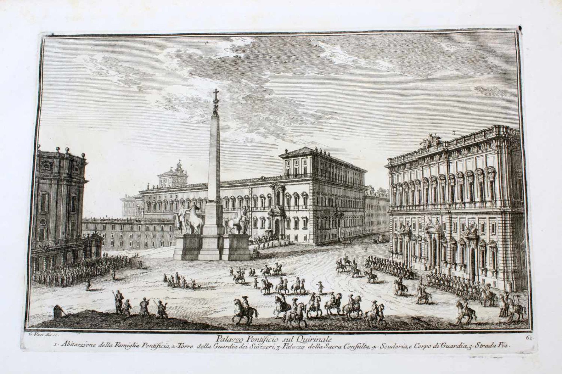 Roma - 64 Originalradierungen Ansichten von Rom - Giuseppe Vasi (1710 - 1782) Die Radierungen sind - Image 35 of 69