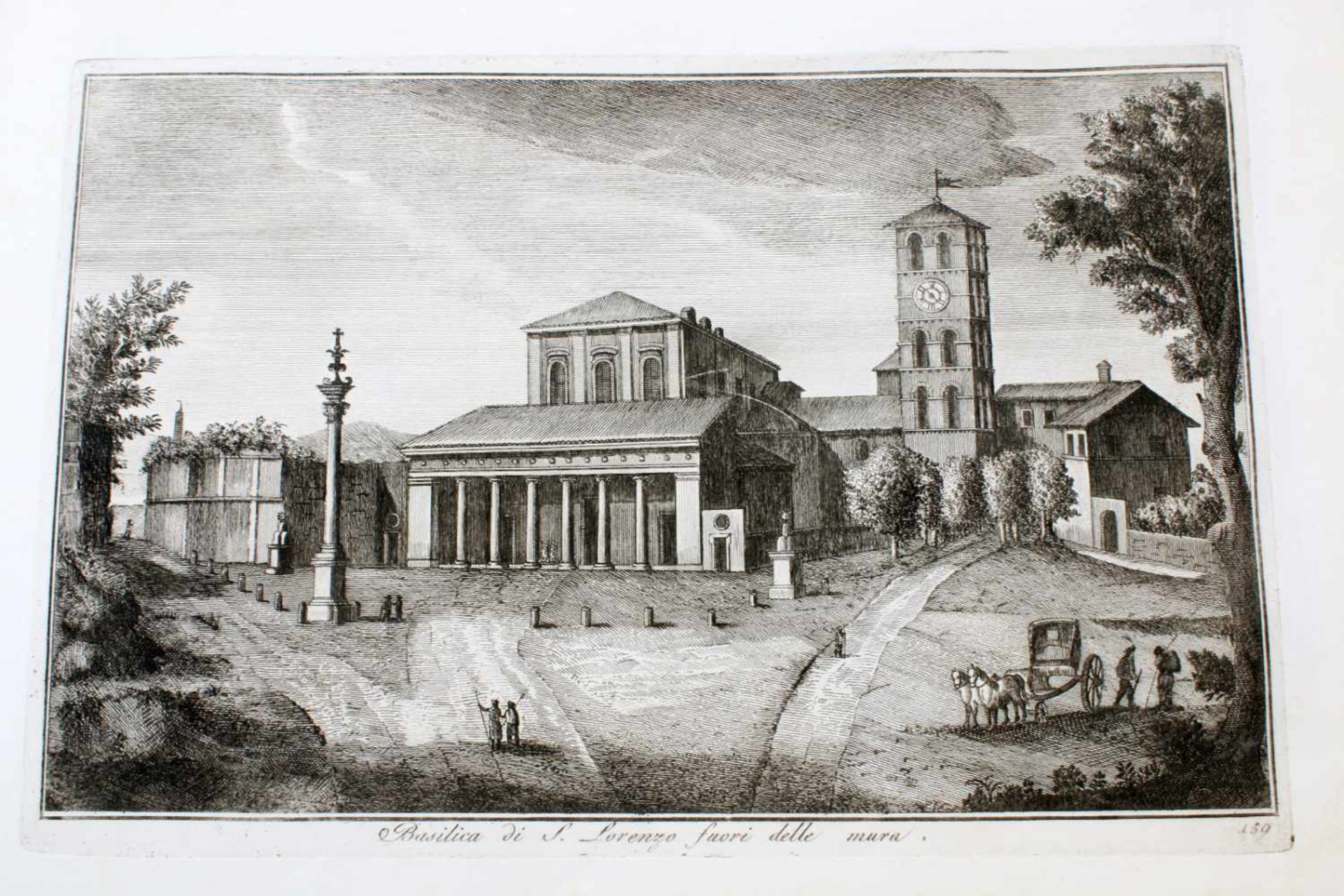 Roma - 64 Originalradierungen Ansichten von Rom - Giuseppe Vasi (1710 - 1782) Die Radierungen sind - Image 25 of 69
