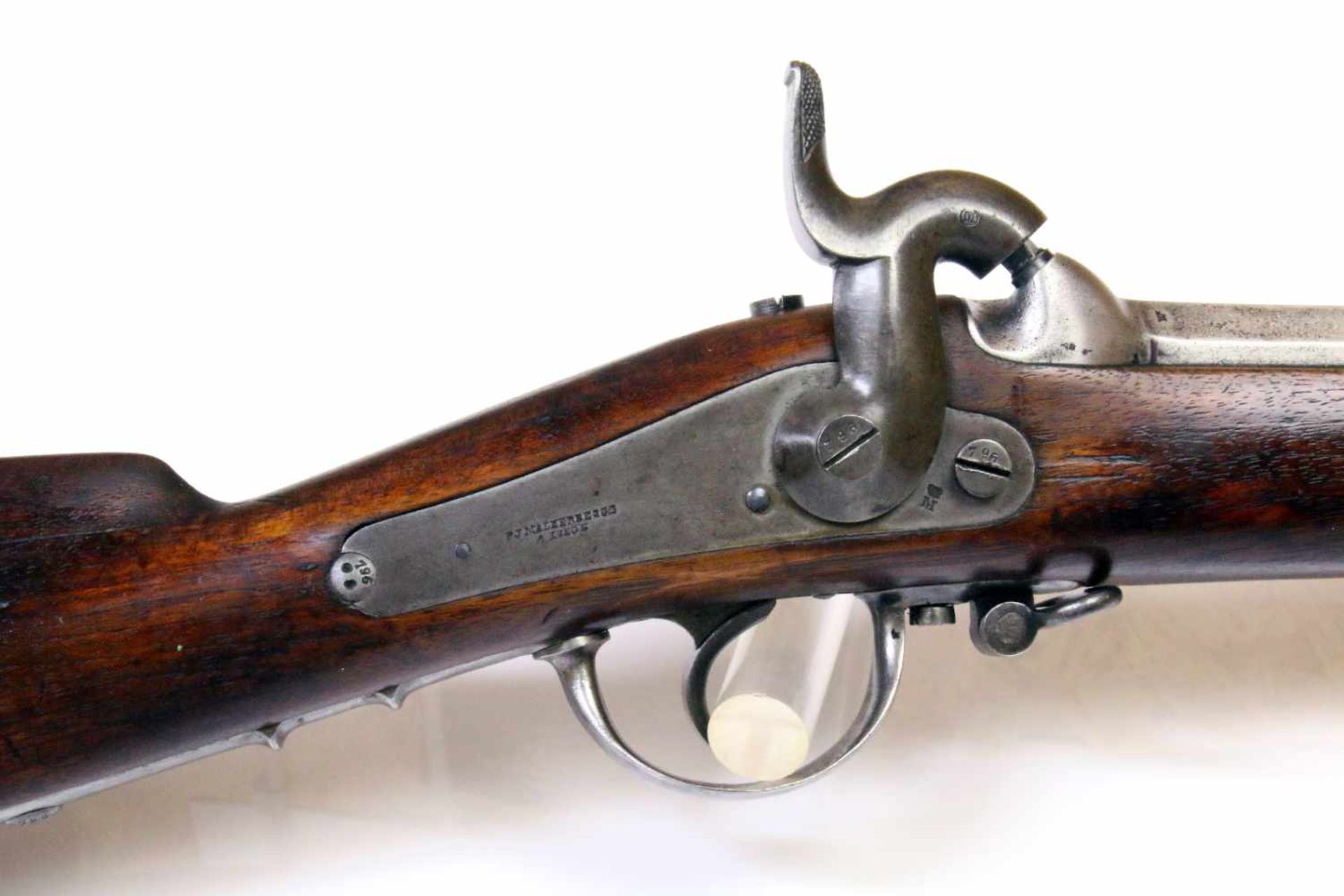 Perkussionsmuskete - P.J. Malherbe Dit Goffontaine Mod. 1851 Saxon / Dresden Rifle 4fach - Bild 3 aus 18