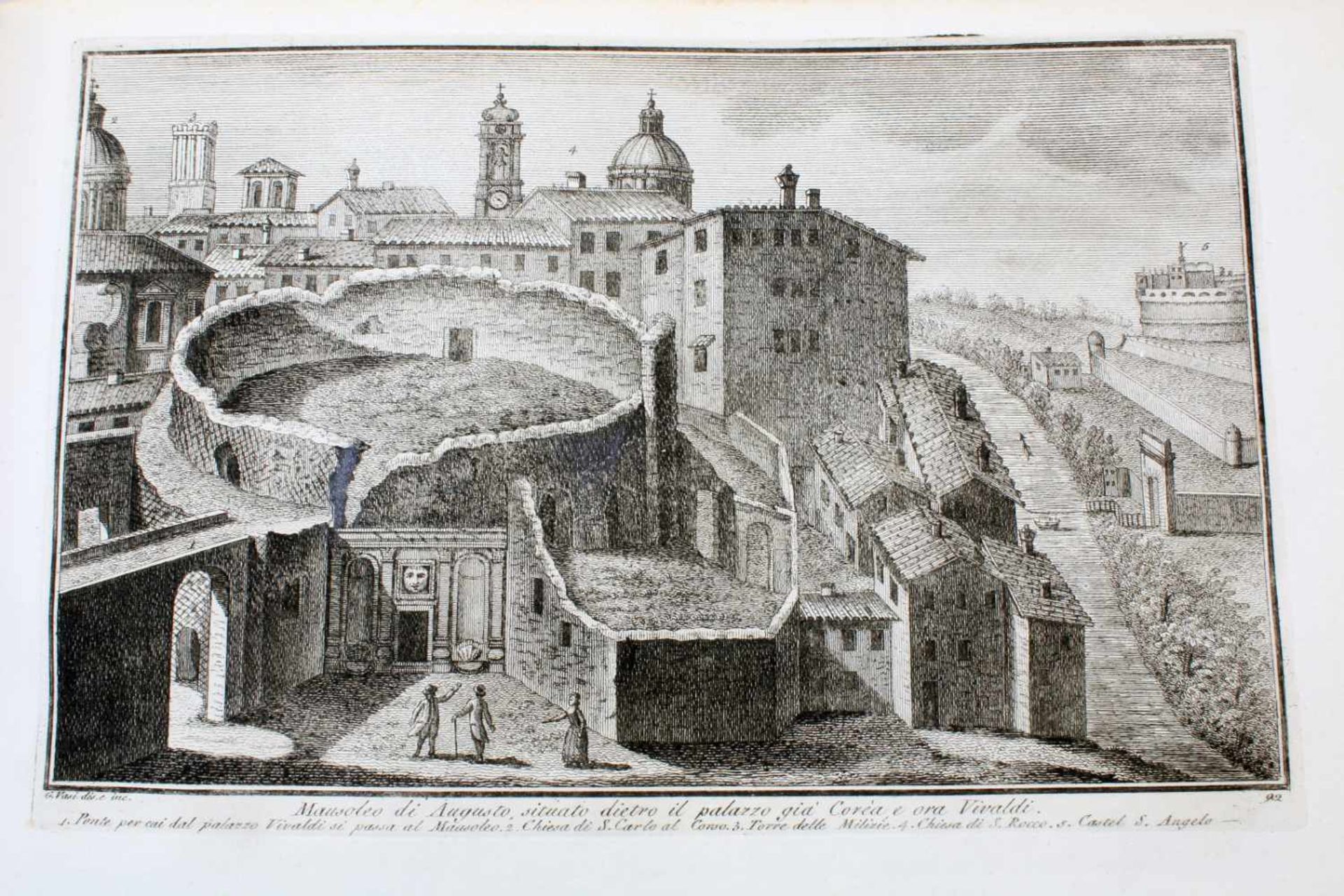 Roma - 64 Originalradierungen Ansichten von Rom - Giuseppe Vasi (1710 - 1782) Die Radierungen sind - Bild 27 aus 69