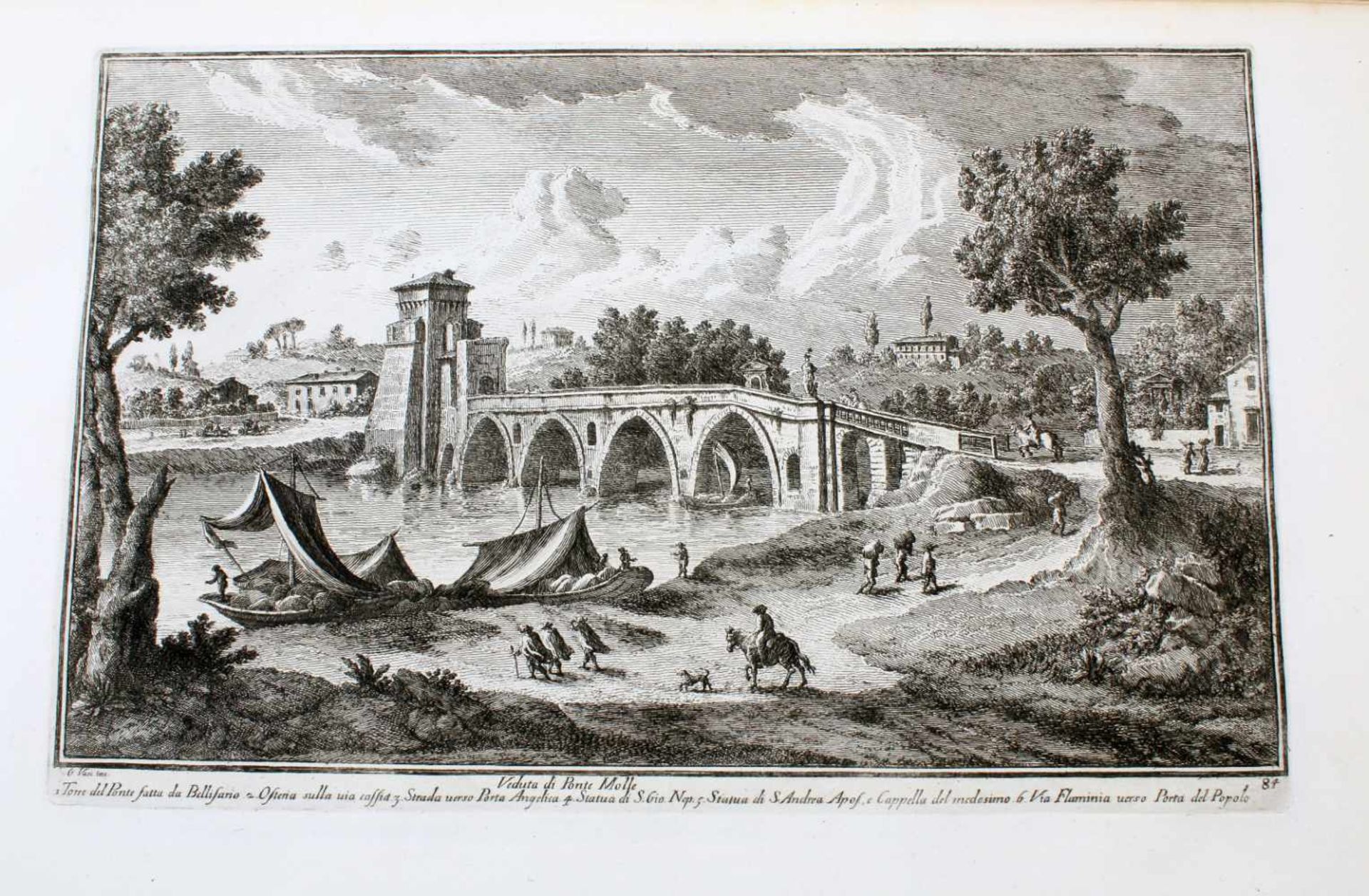 Roma - 64 Originalradierungen Ansichten von Rom - Giuseppe Vasi (1710 - 1782) Die Radierungen sind - Image 53 of 69