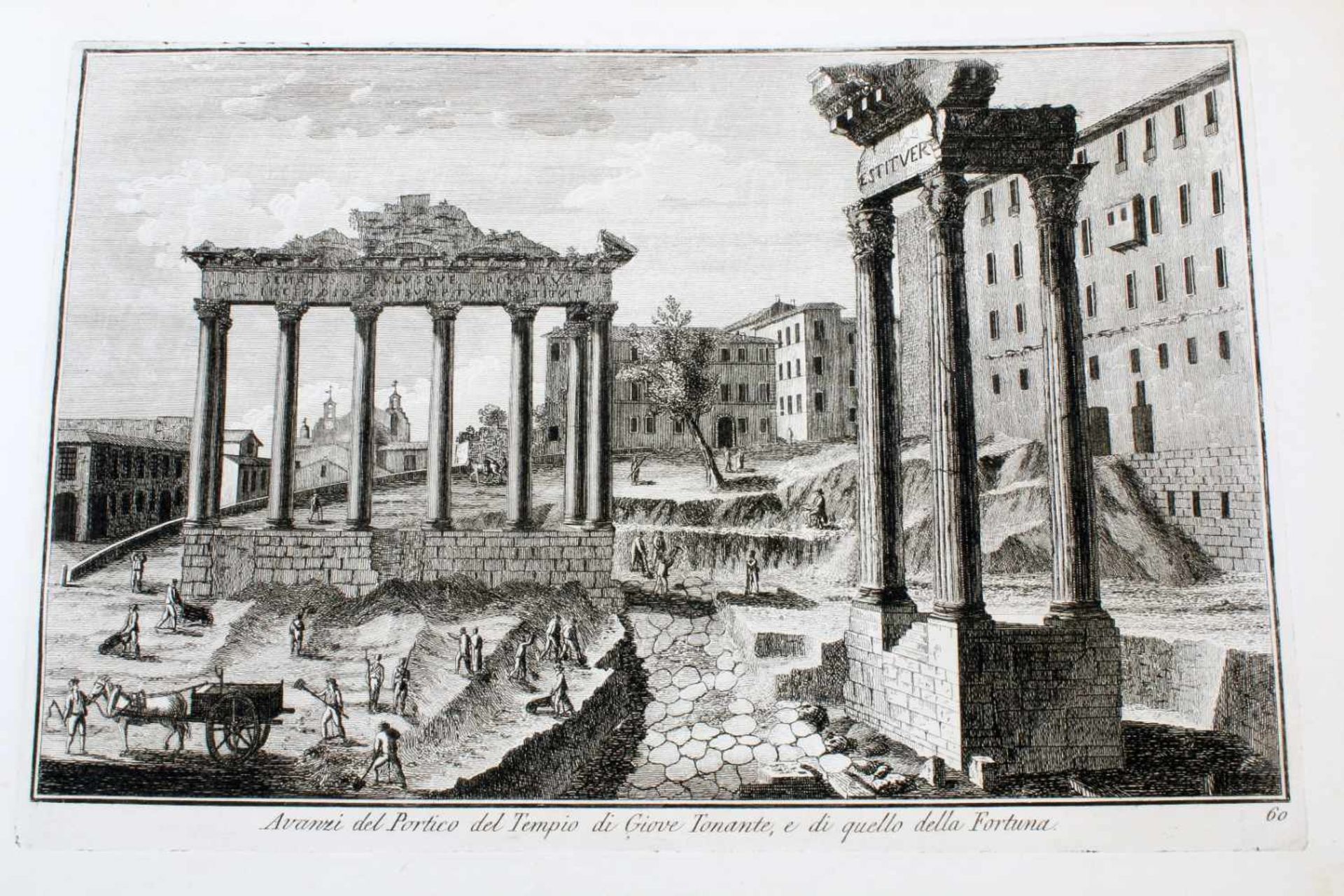 Roma - 64 Originalradierungen Ansichten von Rom - Giuseppe Vasi (1710 - 1782) Die Radierungen sind - Image 26 of 69