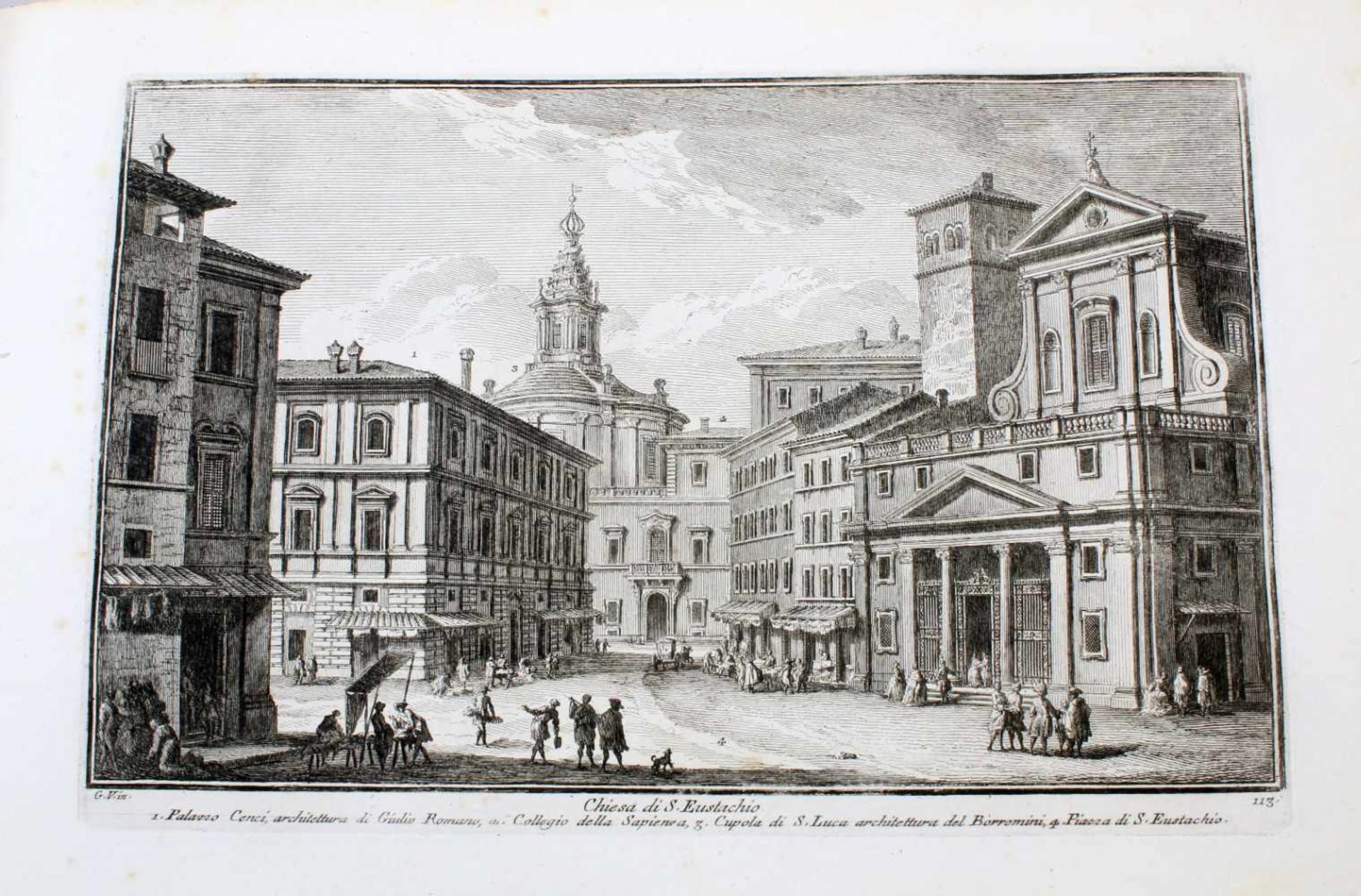 Roma - 64 Originalradierungen Ansichten von Rom - Giuseppe Vasi (1710 - 1782) Die Radierungen sind - Image 40 of 69