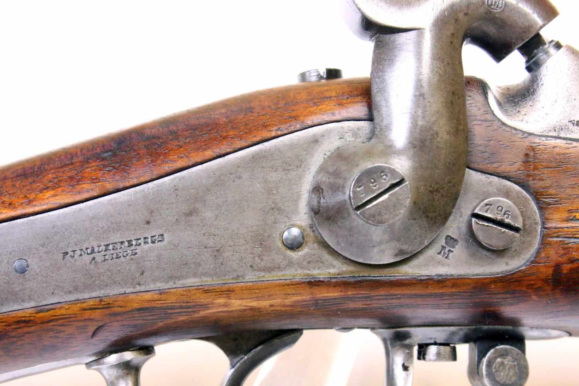 Perkussionsmuskete - P.J. Malherbe Dit Goffontaine Mod. 1851 Saxon / Dresden Rifle 4fach - Bild 18 aus 18