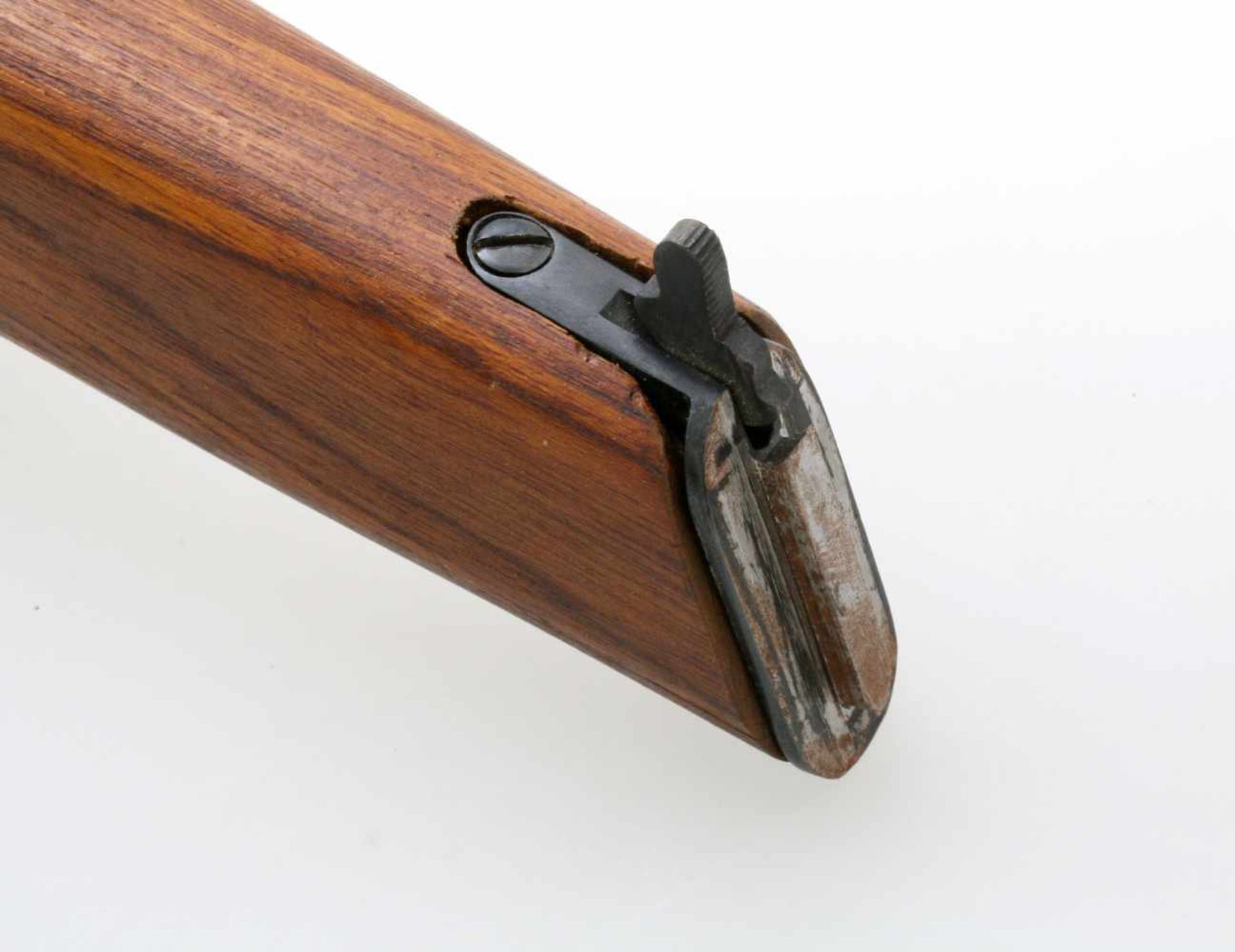 Anschlagkasten zur Pistole Mauser C96 Qualitätsvolle Sammleranfertigung aus Nussholz. Sehr guter - Bild 3 aus 4
