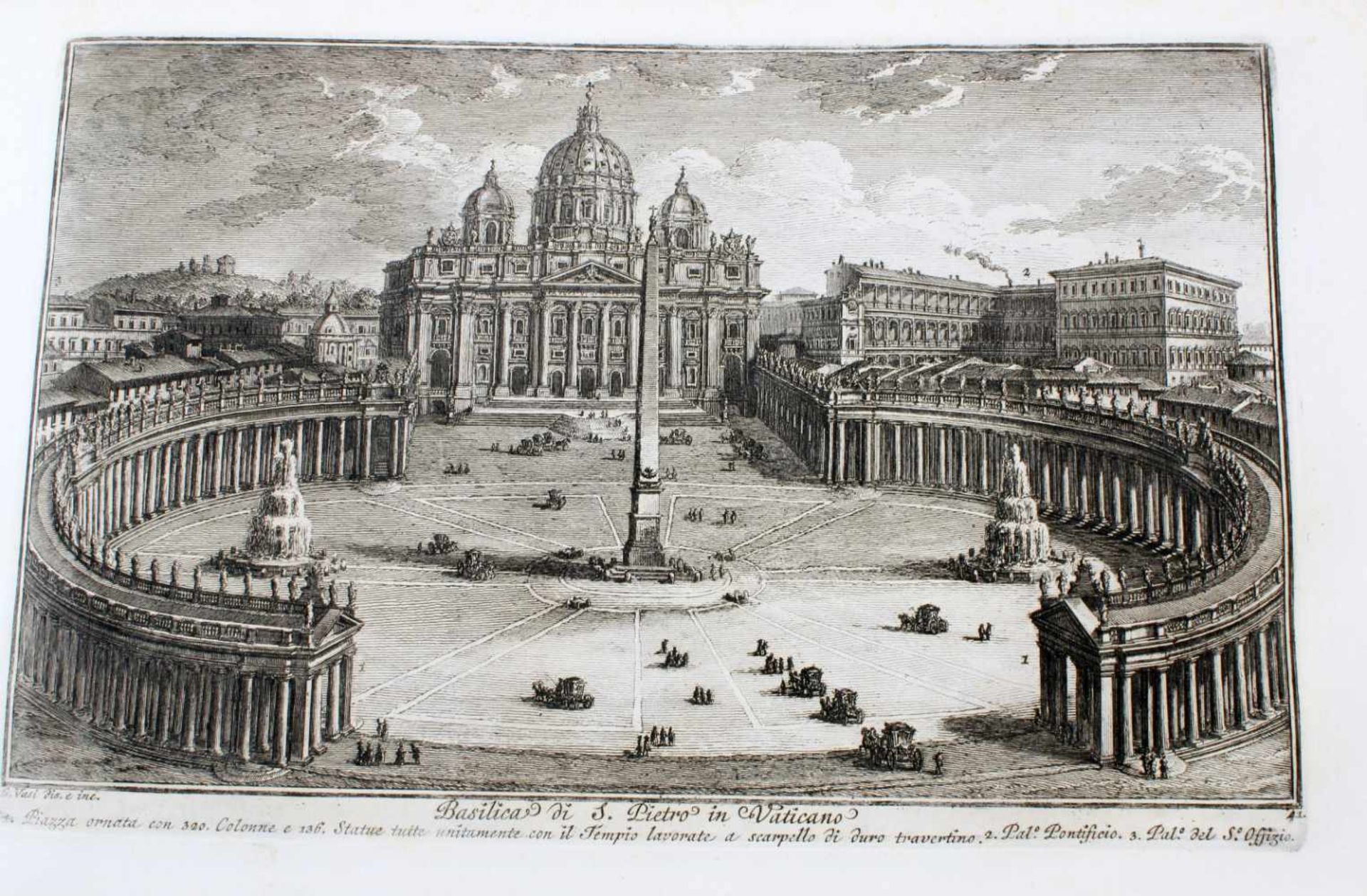 Roma - 64 Originalradierungen Ansichten von Rom - Giuseppe Vasi (1710 - 1782) Die Radierungen sind - Image 18 of 69