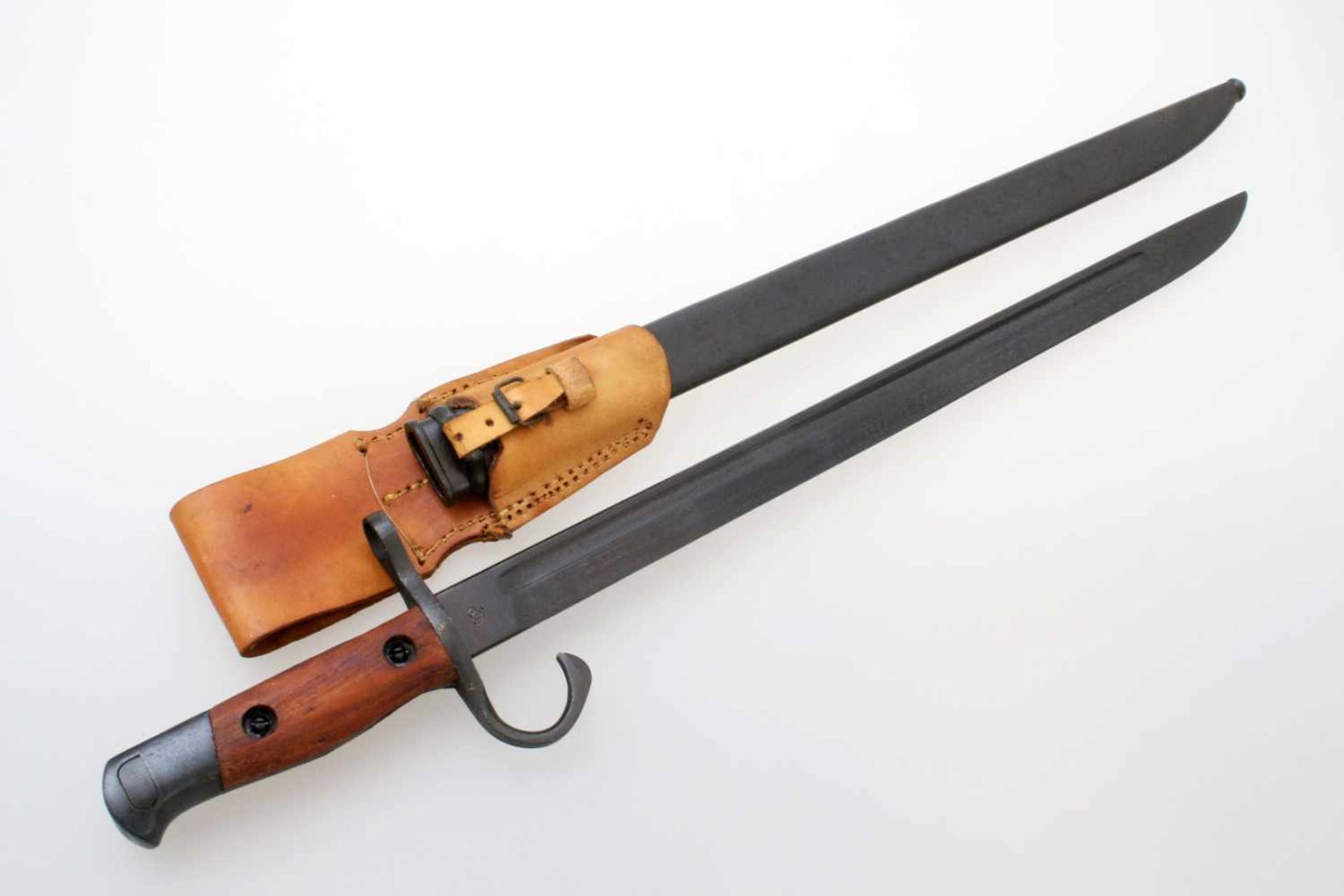 Japan - Bajonett Arisaka Typ 30 M1897 Brünierte Rückenklinge, Herst. "Matsushita National Osaka",