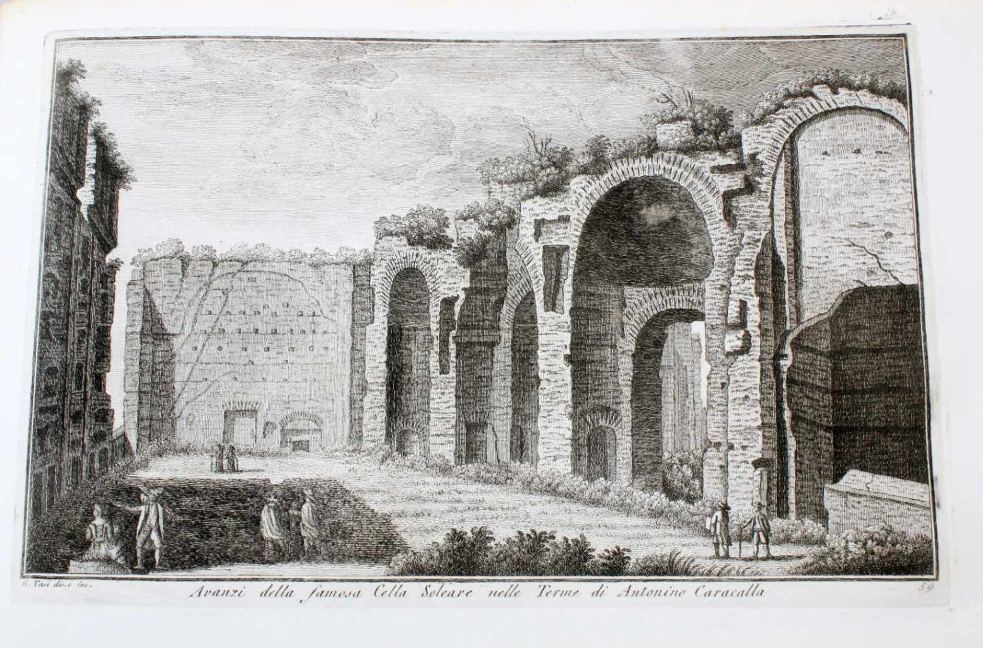 Roma - 64 Originalradierungen Ansichten von Rom - Giuseppe Vasi (1710 - 1782) Die Radierungen sind - Bild 37 aus 69