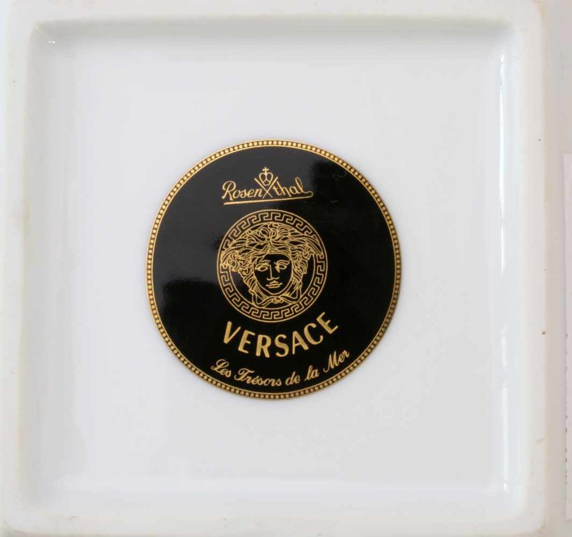 Rosenthal Deckeldose und Schale - Gianni Versace Serie "Les Tresors de la Mer", Deckeldose Ø 11 - Bild 5 aus 5