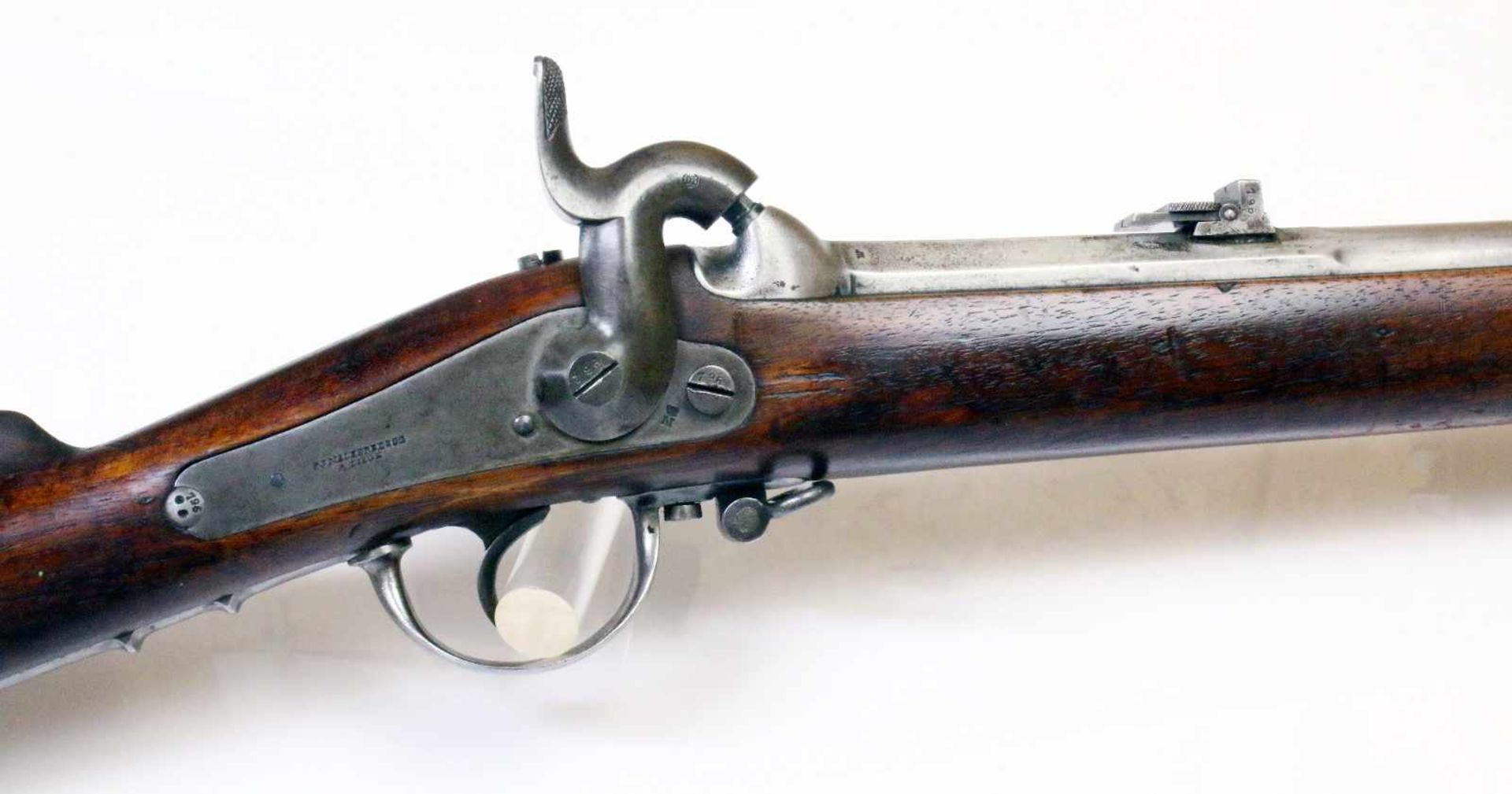 Perkussionsmuskete - P.J. Malherbe Dit Goffontaine Mod. 1851 Saxon / Dresden Rifle 4fach - Bild 2 aus 18