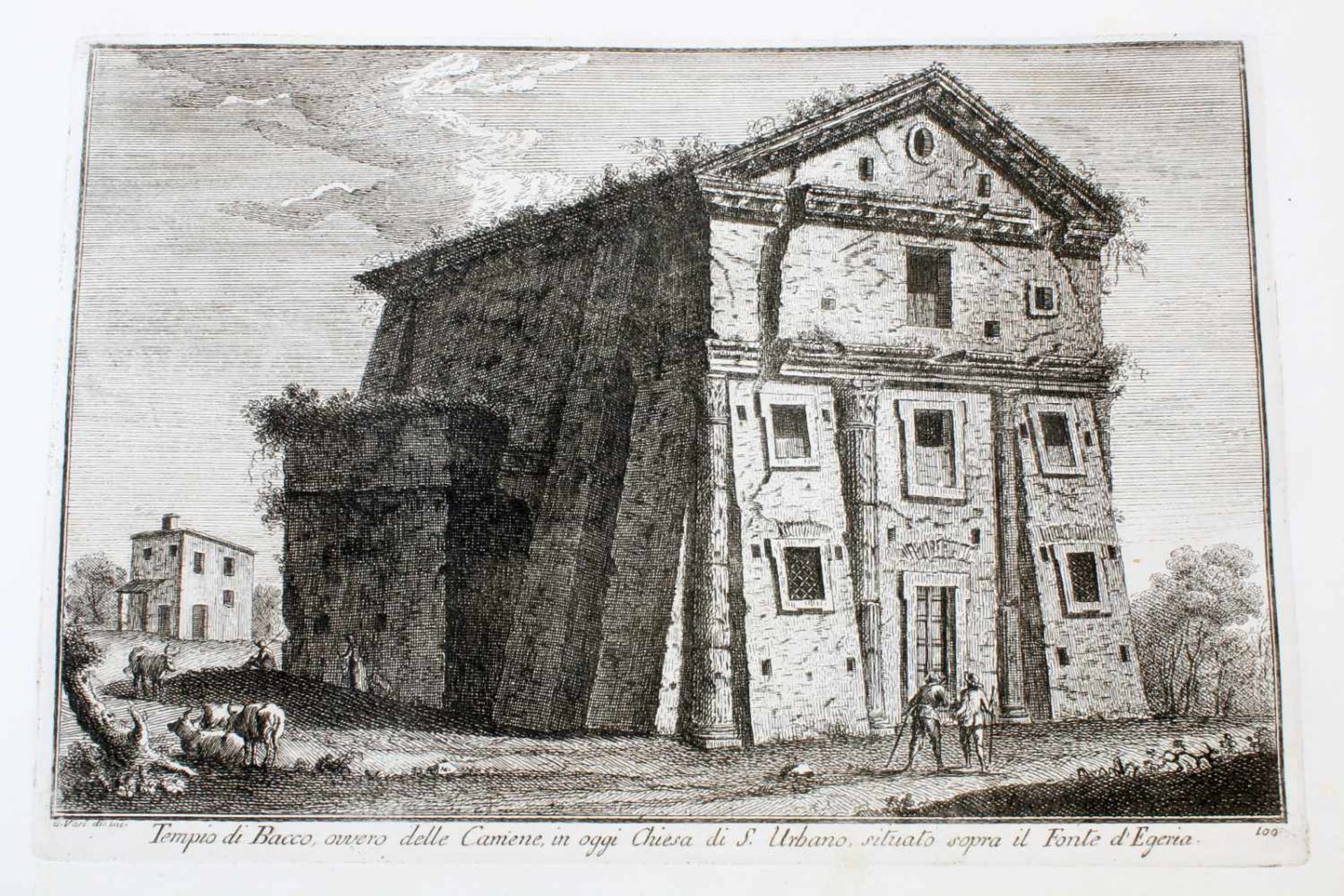 Roma - 64 Originalradierungen Ansichten von Rom - Giuseppe Vasi (1710 - 1782) Die Radierungen sind - Image 28 of 69