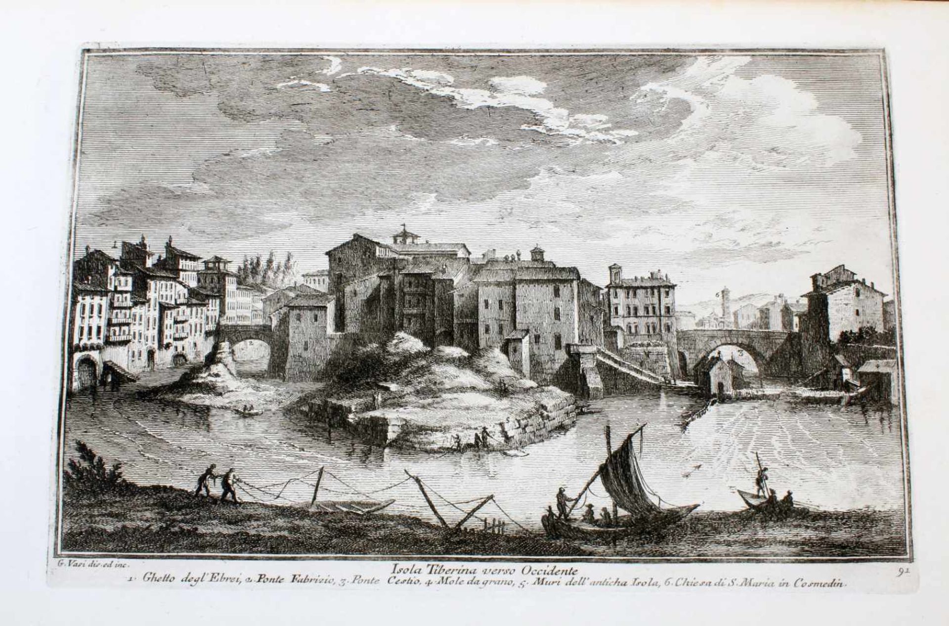 Roma - 64 Originalradierungen Ansichten von Rom - Giuseppe Vasi (1710 - 1782) Die Radierungen sind - Bild 55 aus 69