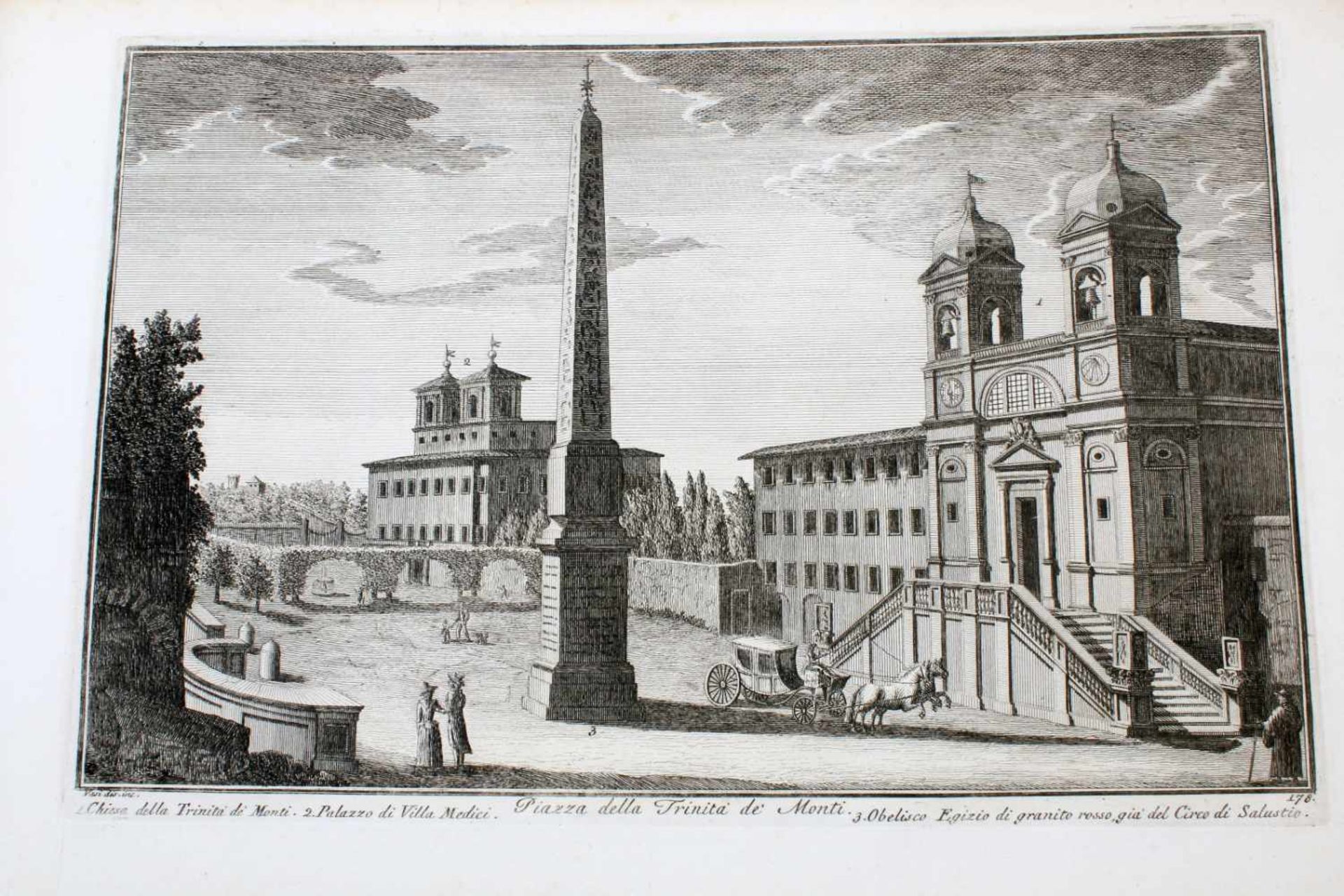Roma - 64 Originalradierungen Ansichten von Rom - Giuseppe Vasi (1710 - 1782) Die Radierungen sind - Image 11 of 69