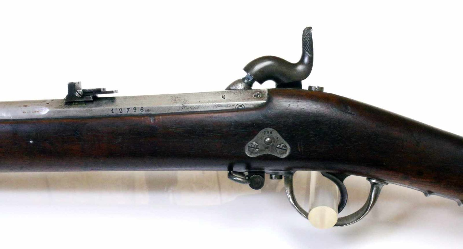 Perkussionsmuskete - P.J. Malherbe Dit Goffontaine Mod. 1851 Saxon / Dresden Rifle 4fach - Bild 8 aus 18