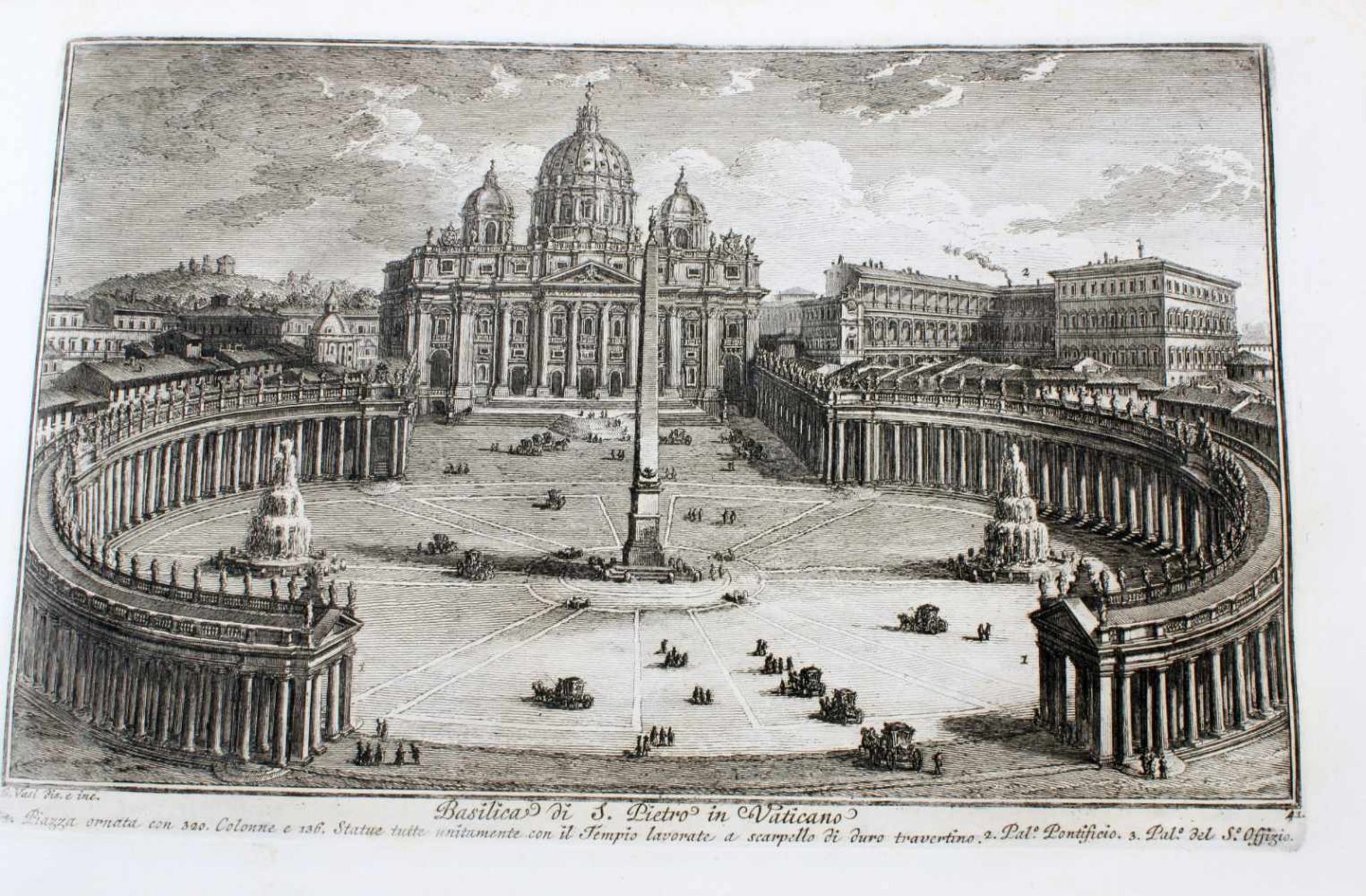 Roma - 64 Originalradierungen Ansichten von Rom - Giuseppe Vasi (1710 - 1782)Die Radierungen sind - Bild 18 aus 69