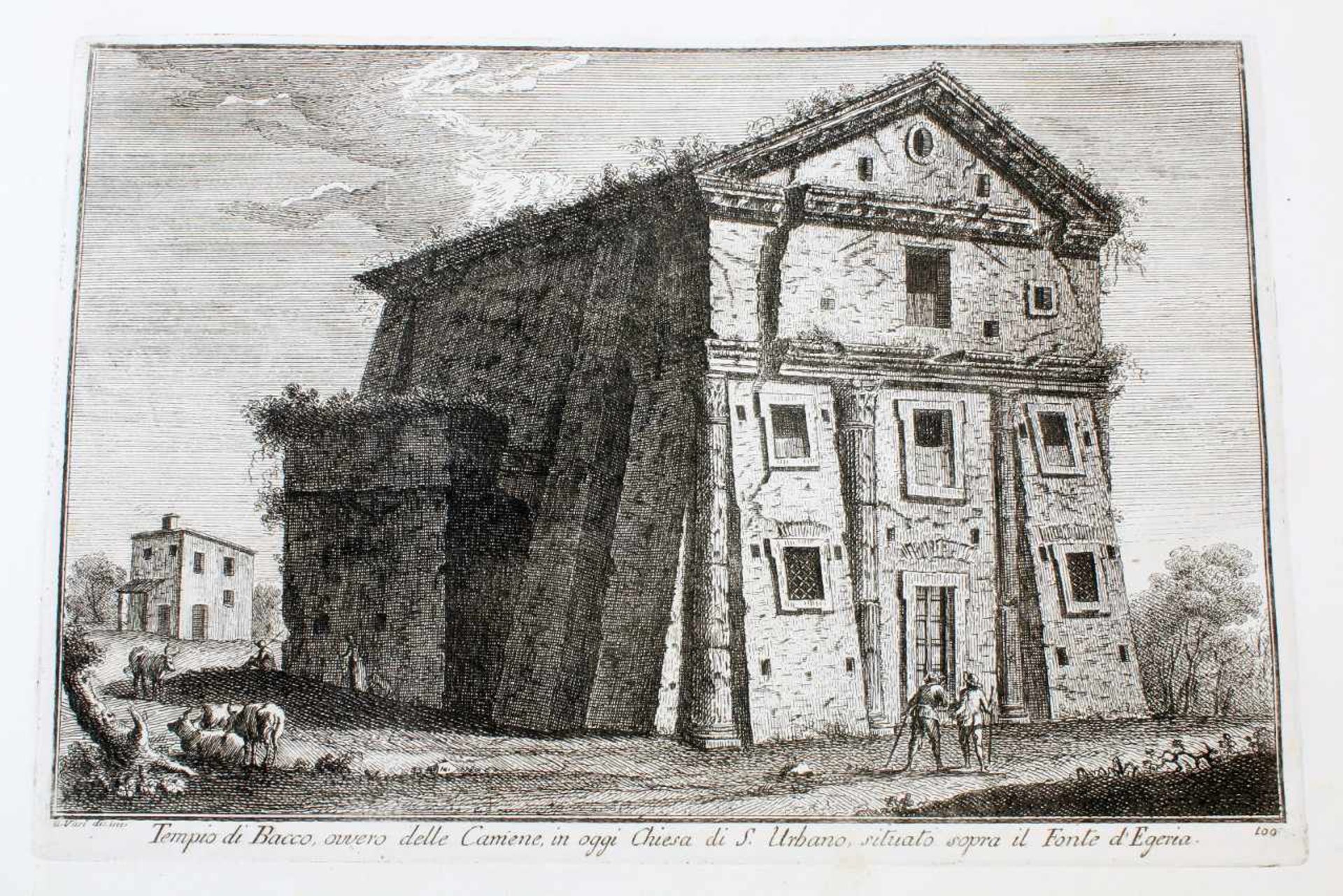 Roma - 64 Originalradierungen Ansichten von Rom - Giuseppe Vasi (1710 - 1782)Die Radierungen sind - Bild 28 aus 69