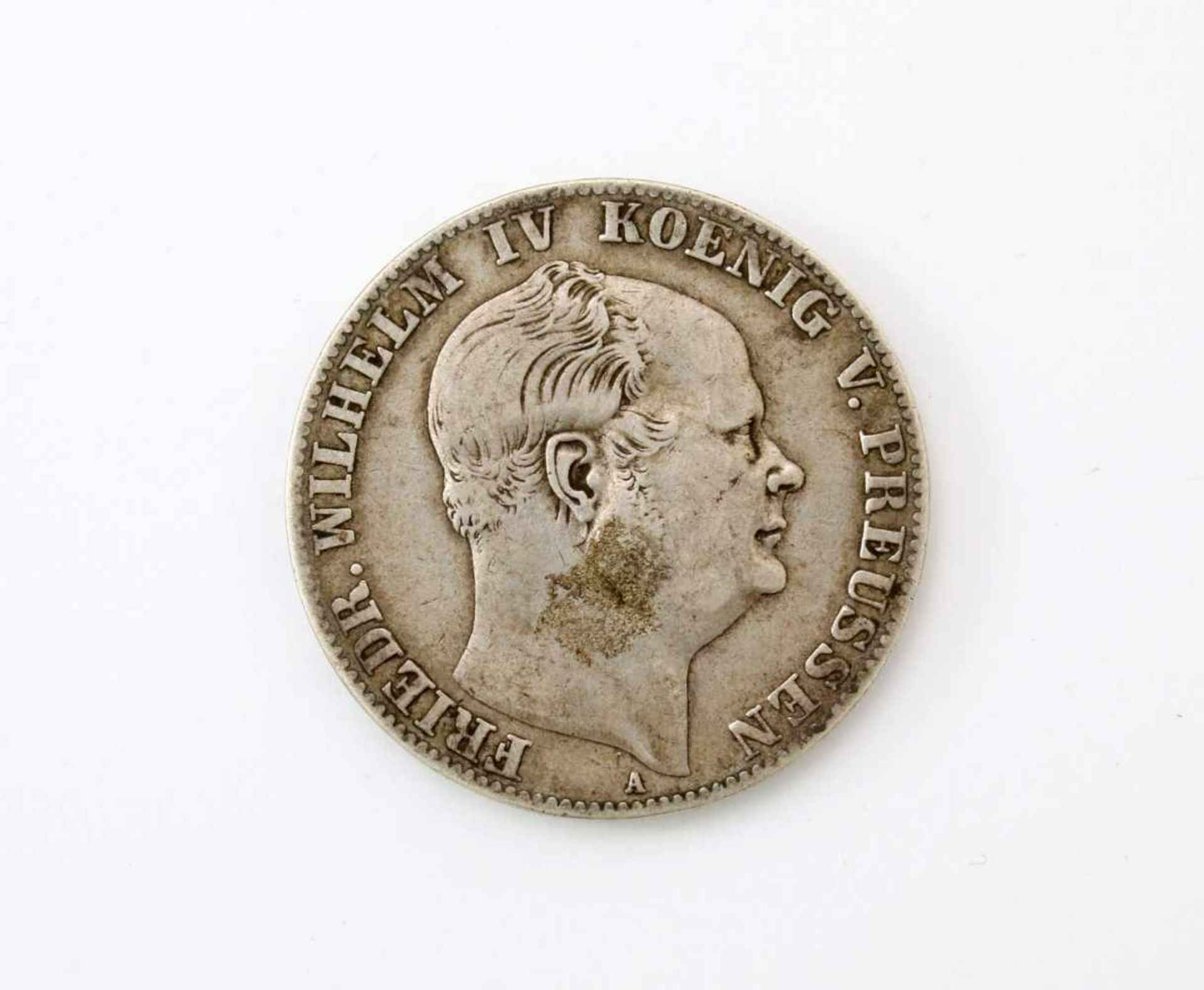 Vereinstaler 1860 - Friedrich Wilhelm IV. v. PreußenSilbermünze, Vorderseite: König Friedrich