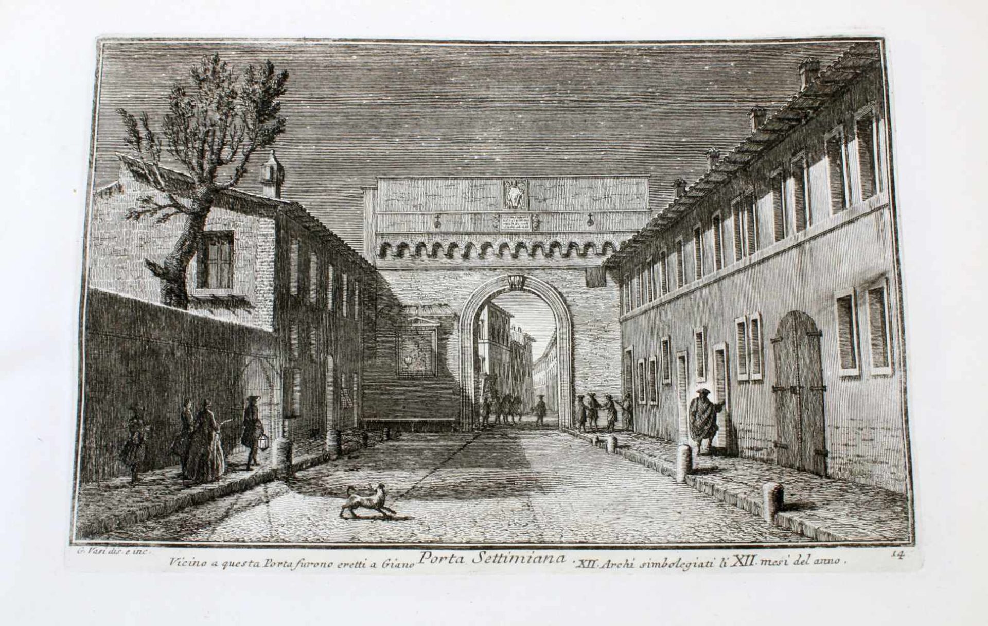 Roma - 64 Originalradierungen Ansichten von Rom - Giuseppe Vasi (1710 - 1782)Die Radierungen sind - Bild 8 aus 69