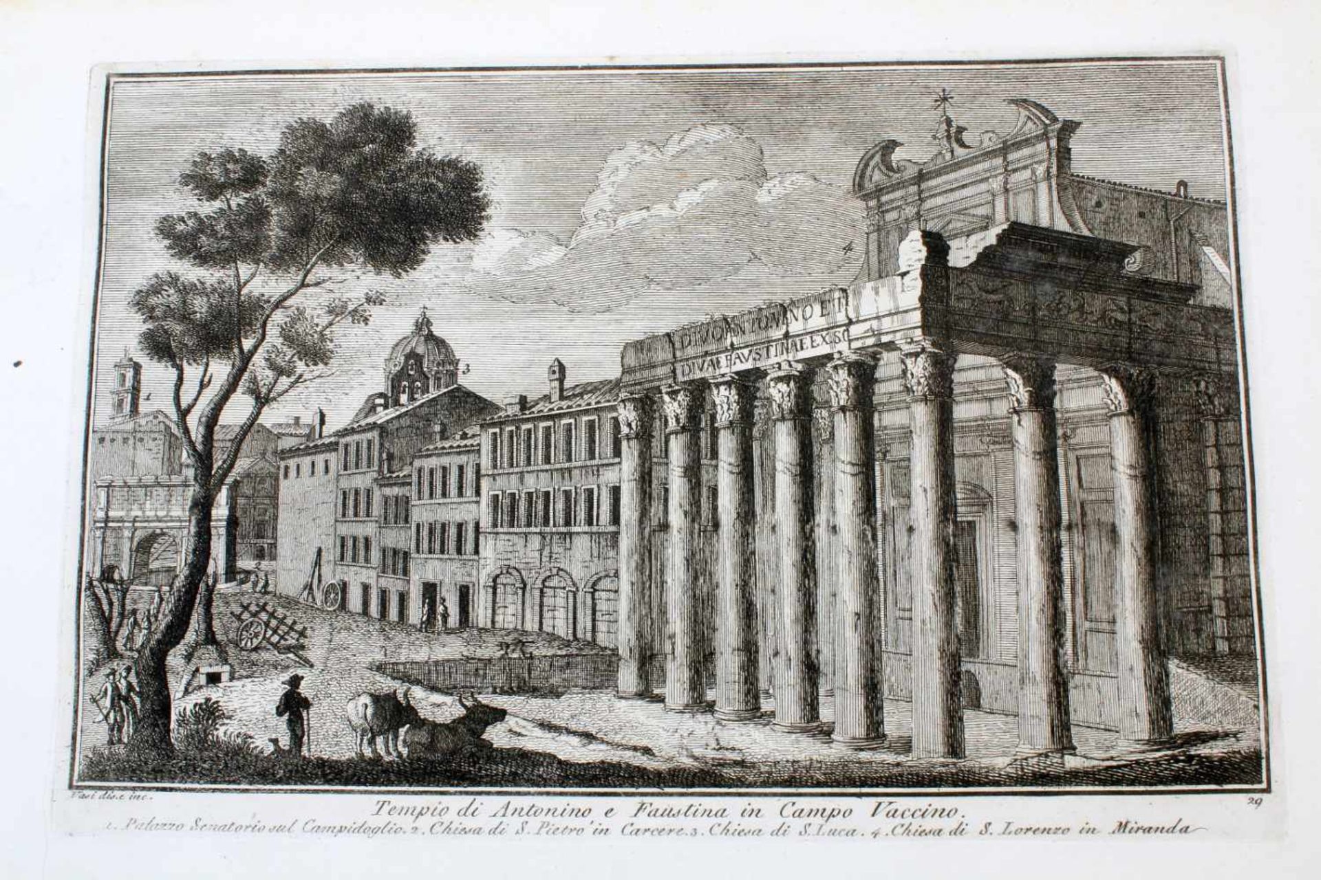 Roma - 64 Originalradierungen Ansichten von Rom - Giuseppe Vasi (1710 - 1782)Die Radierungen sind - Bild 34 aus 69